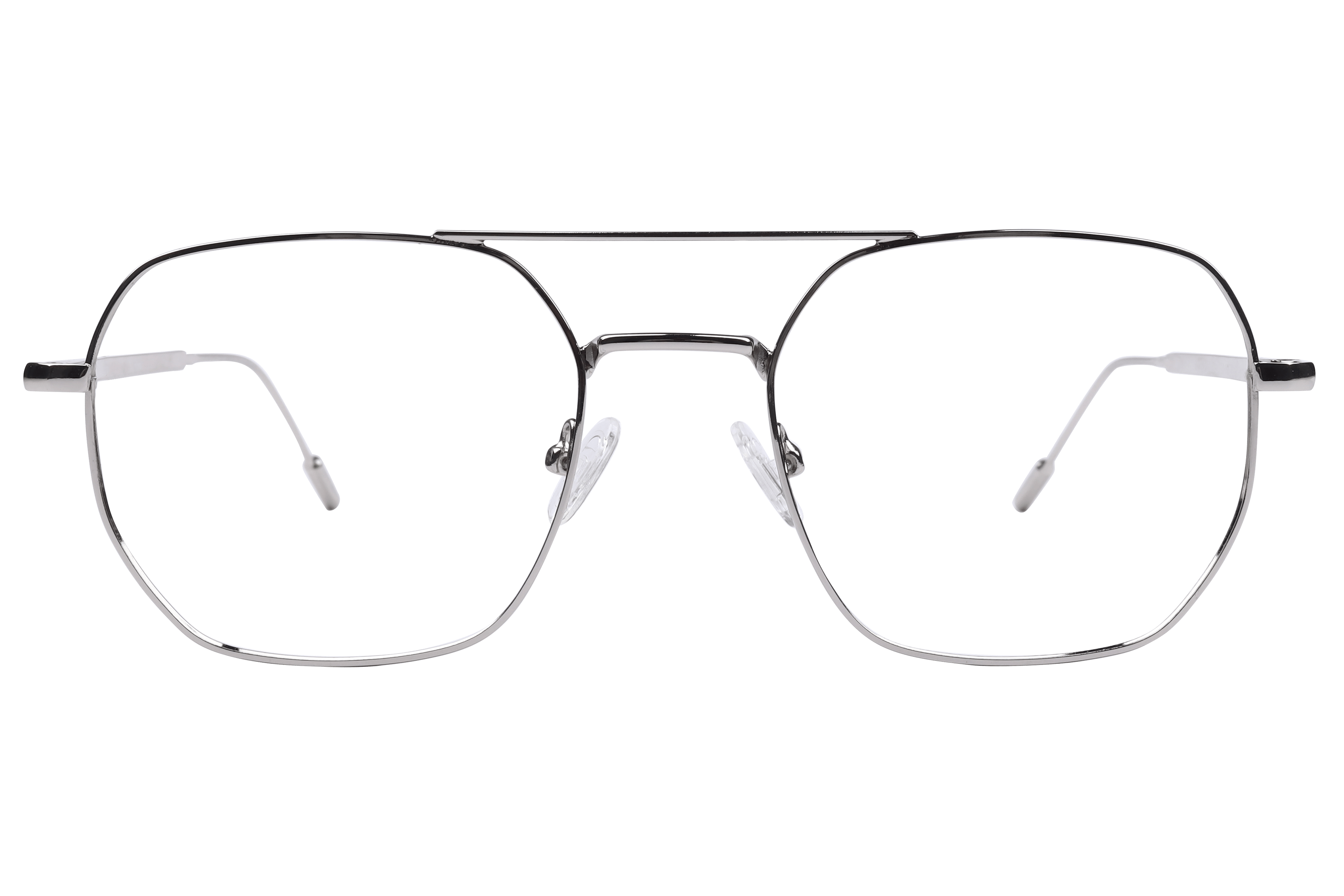 Inspira 14029 Frame Silver Male Full Metal Frame — Silver frame — view 2