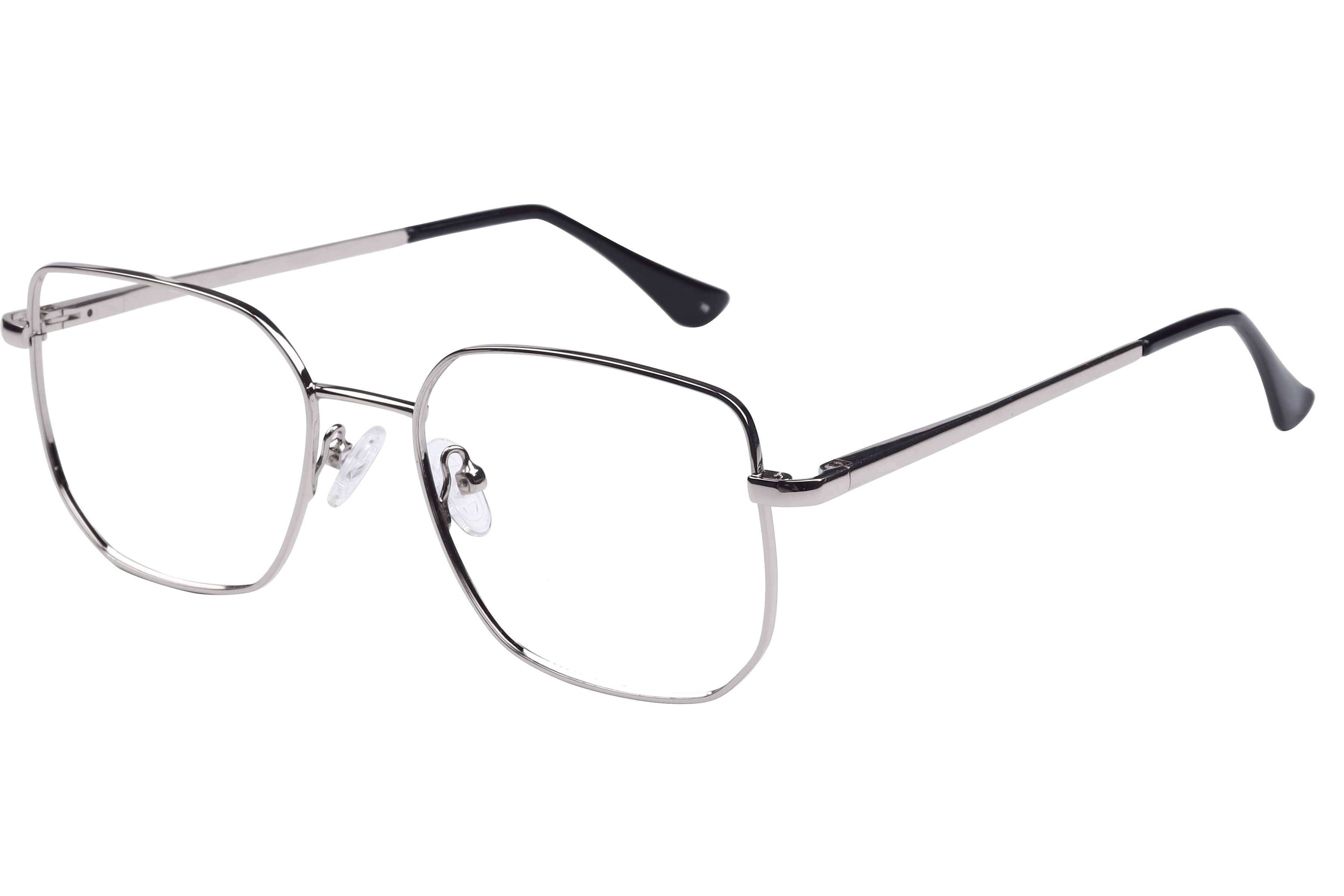 Inspira 14005 Frame Silver Unisex Full Metal — Silver frame