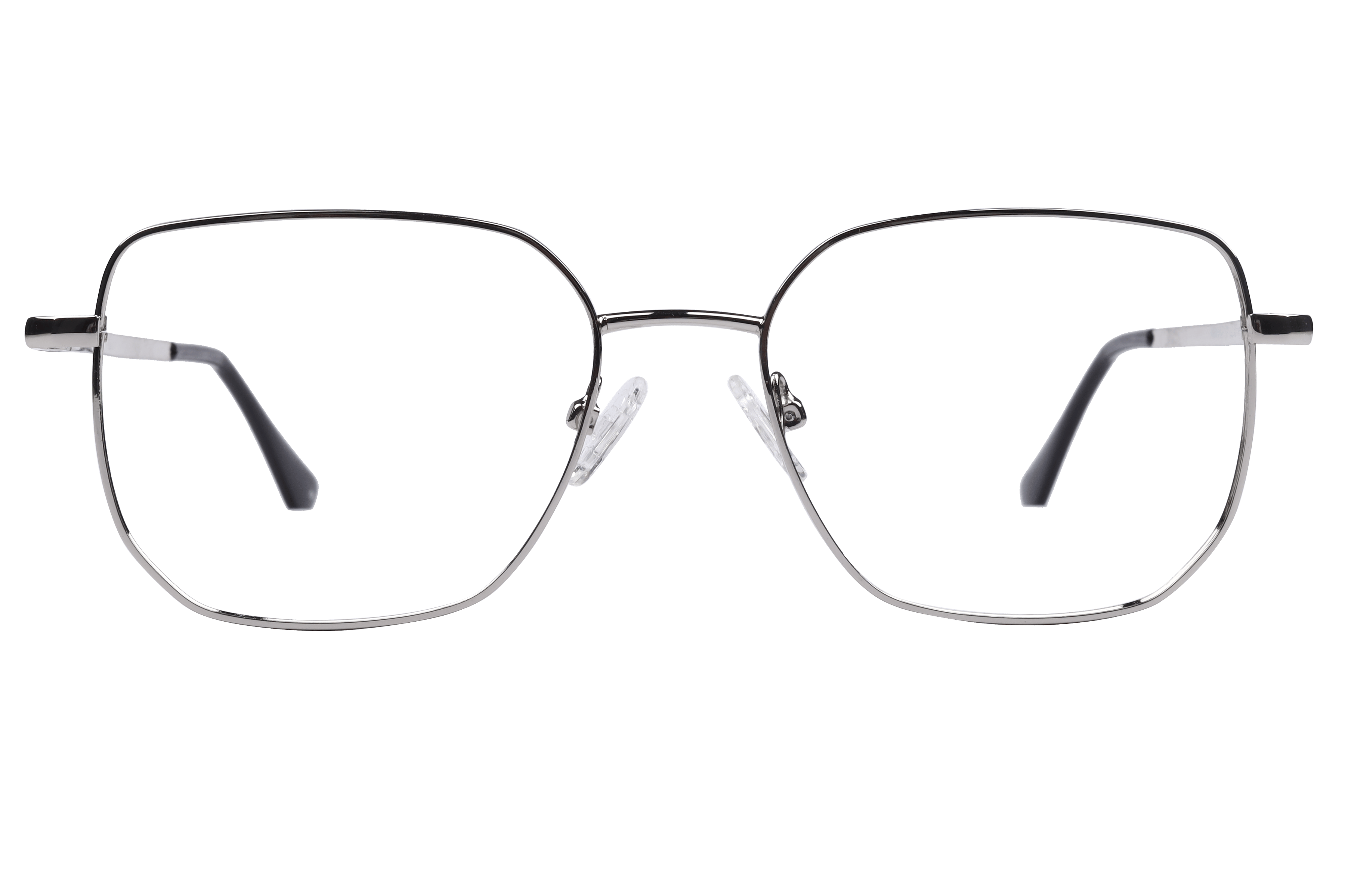 Inspira 14005 Frame Silver Unisex Full Metal Frame — Silver frame — view 2