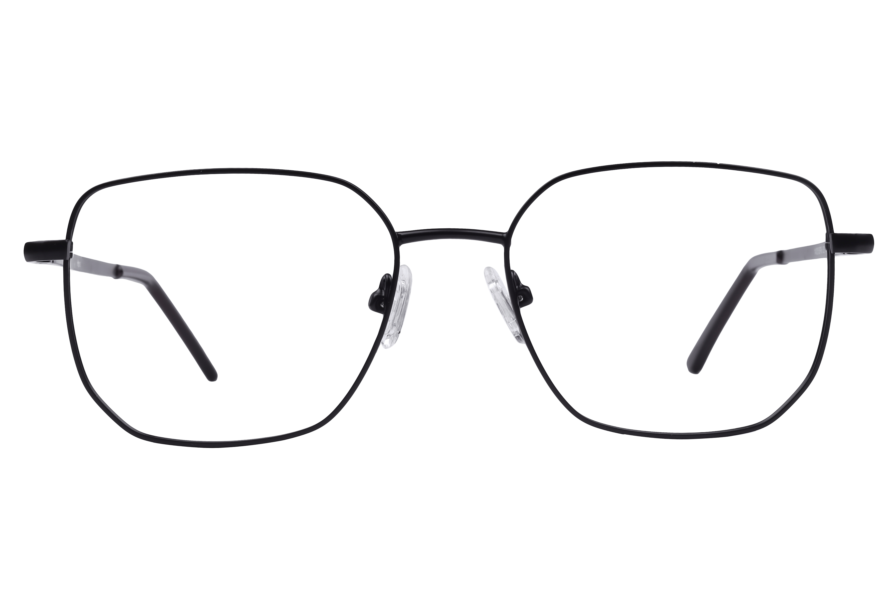 Inspira 14005 Frame Matt Black Unisex Full Metal Frame — Matt Black frame — view 2