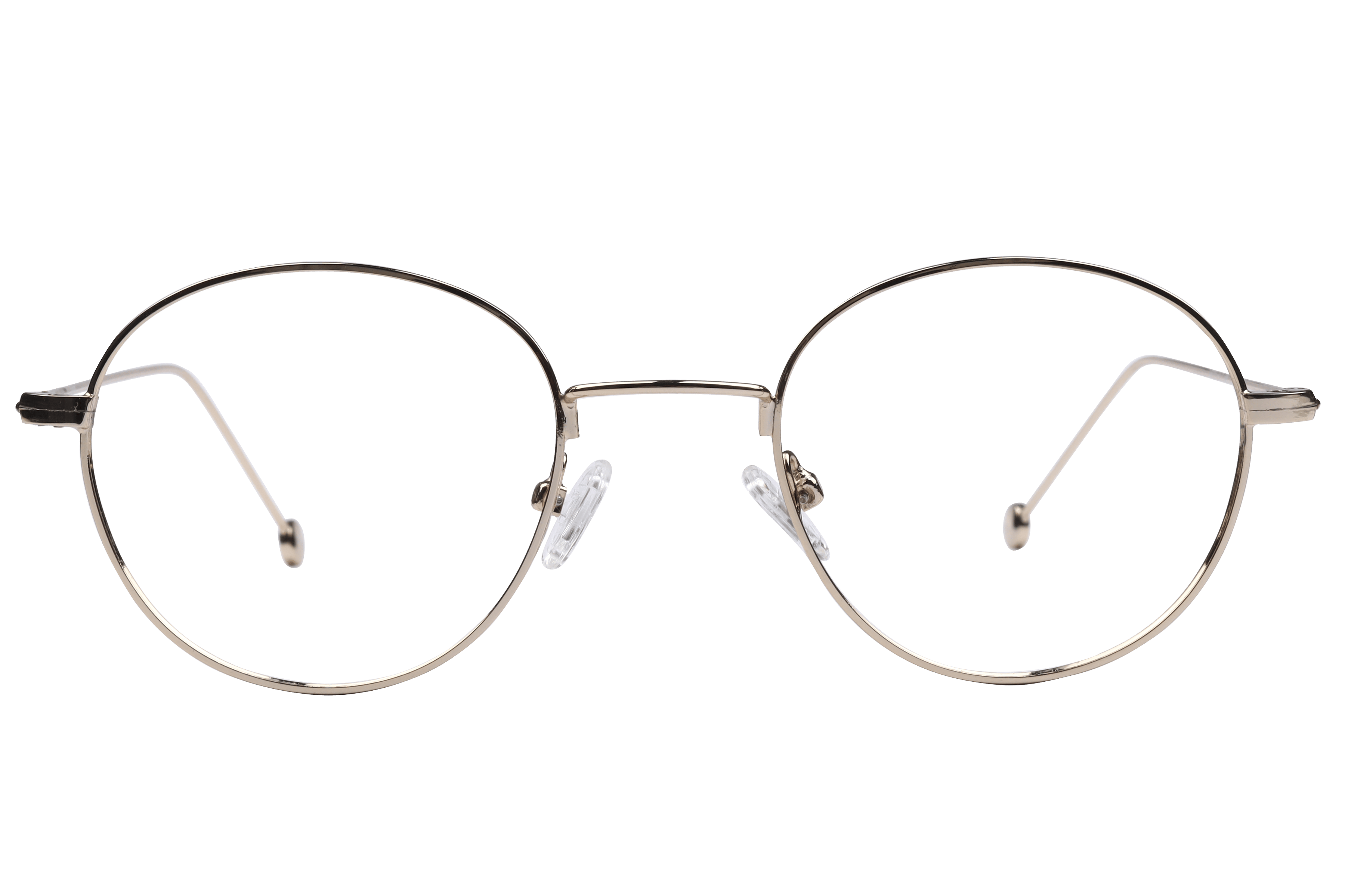 Inspira 14015 Frame Gold Unisex Full Metal Frame — Gold frame — view 2