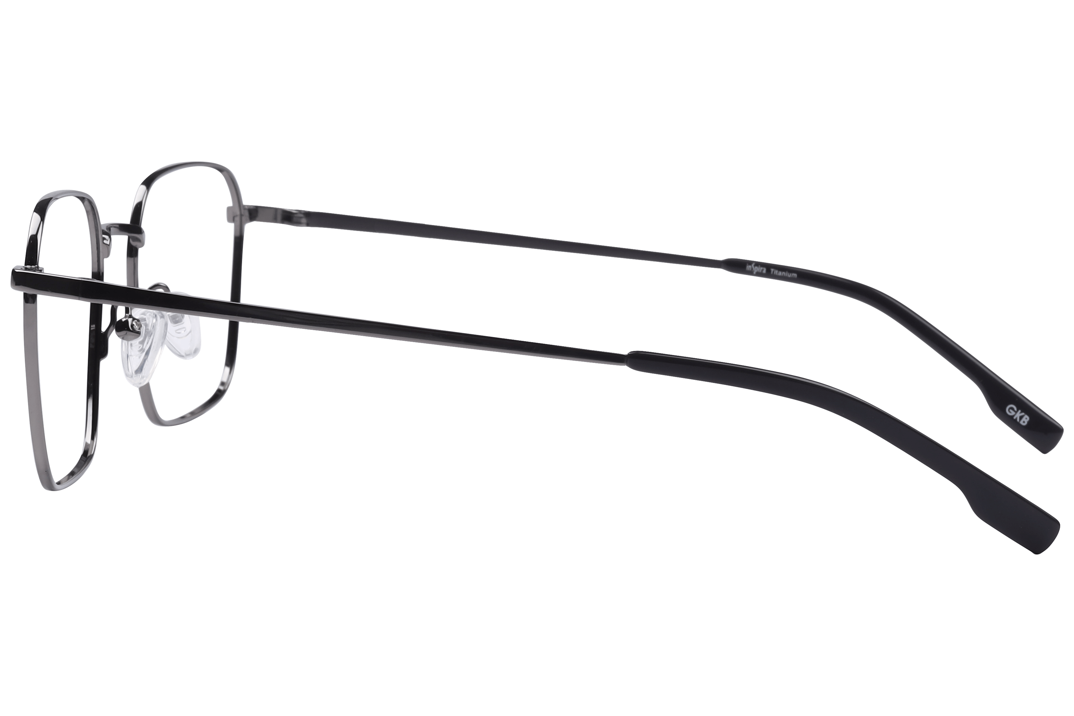 Inspira HT005 Frame Gun Metal Unisex Full Titanium Frame — Gun Metal frame — view 3