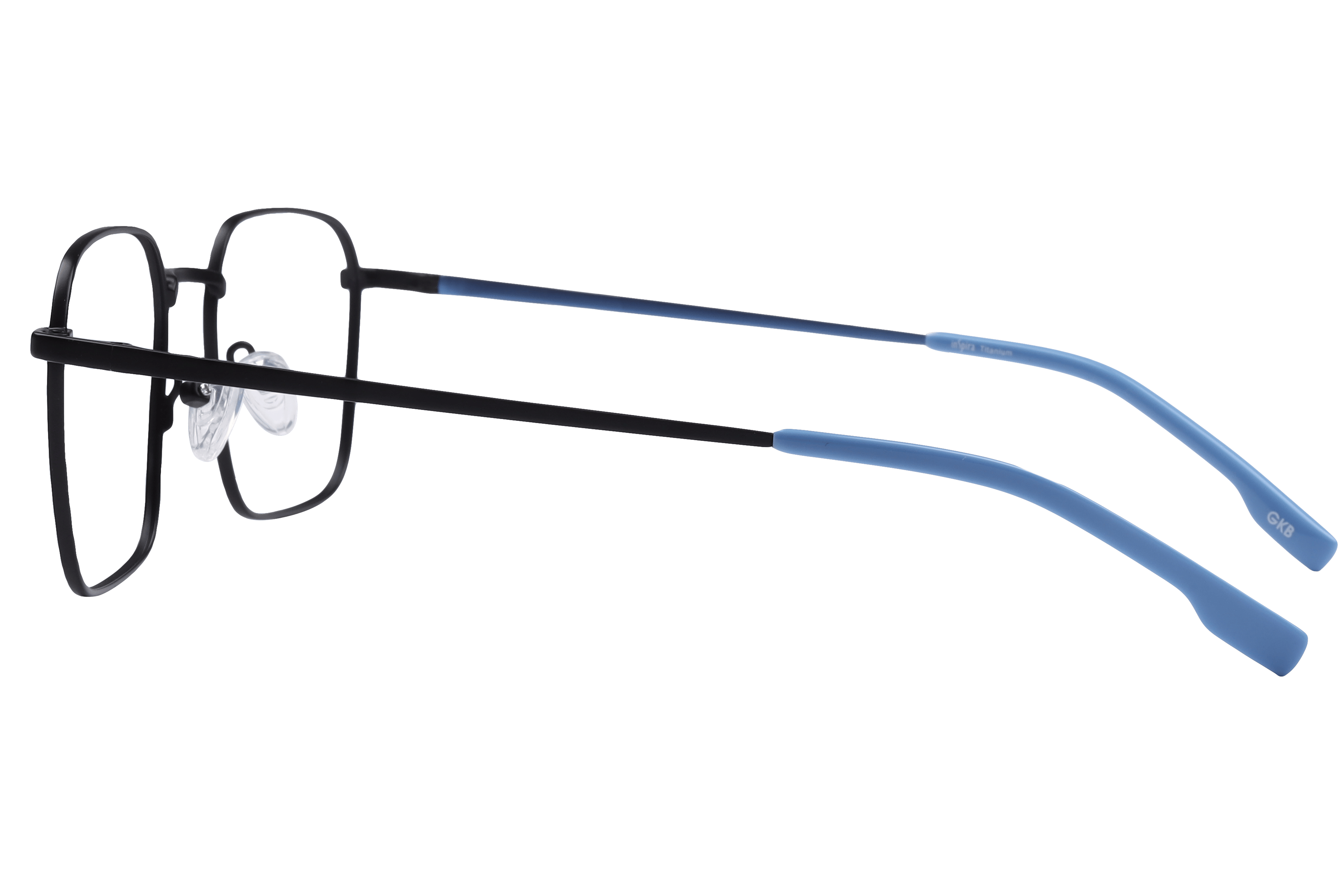 Inspira HT005 Frame Matt Black Unisex Full Titanium Frame — Matt Black frame — view 3