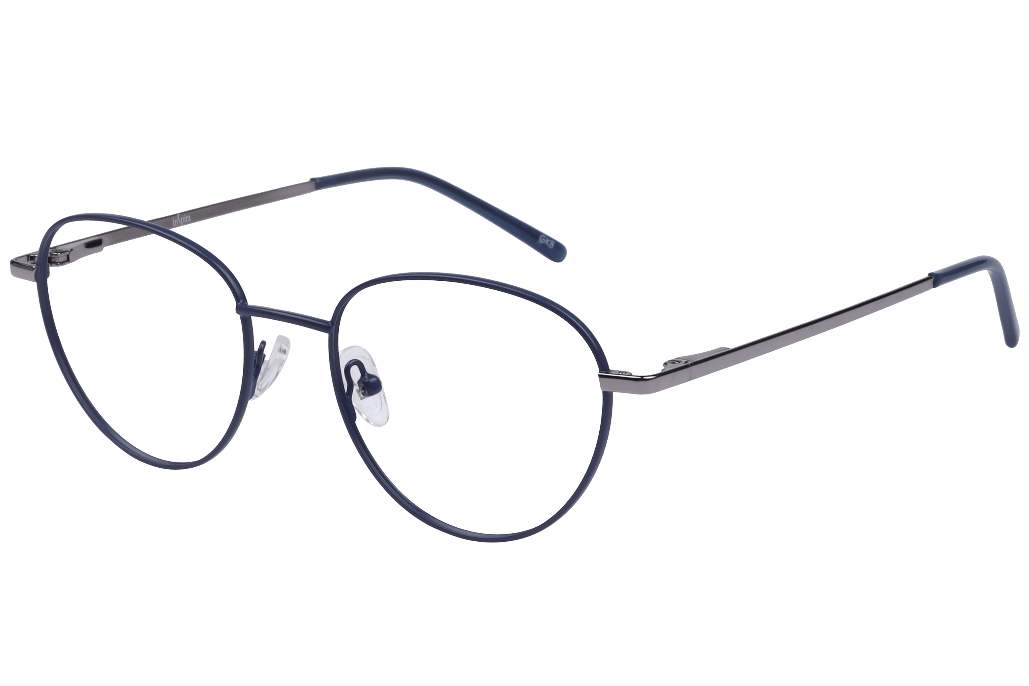 Inspira EC-242-3 Frame Matt Blue Unisex Full Metal — Matt Blue frame