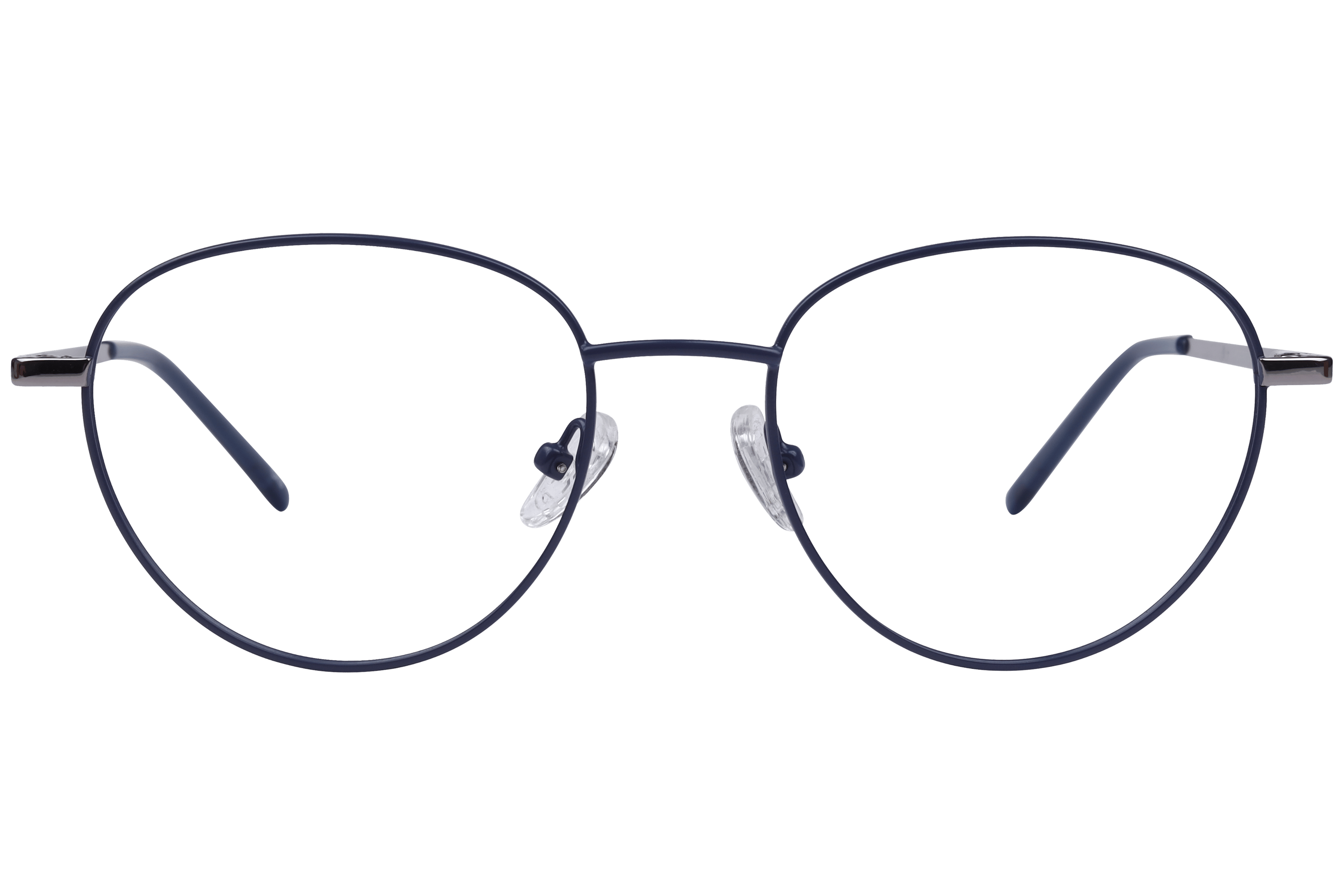 Inspira EC-242-3 Frame Matt Blue Unisex Full Metal Frame — Matt Blue frame — view 2