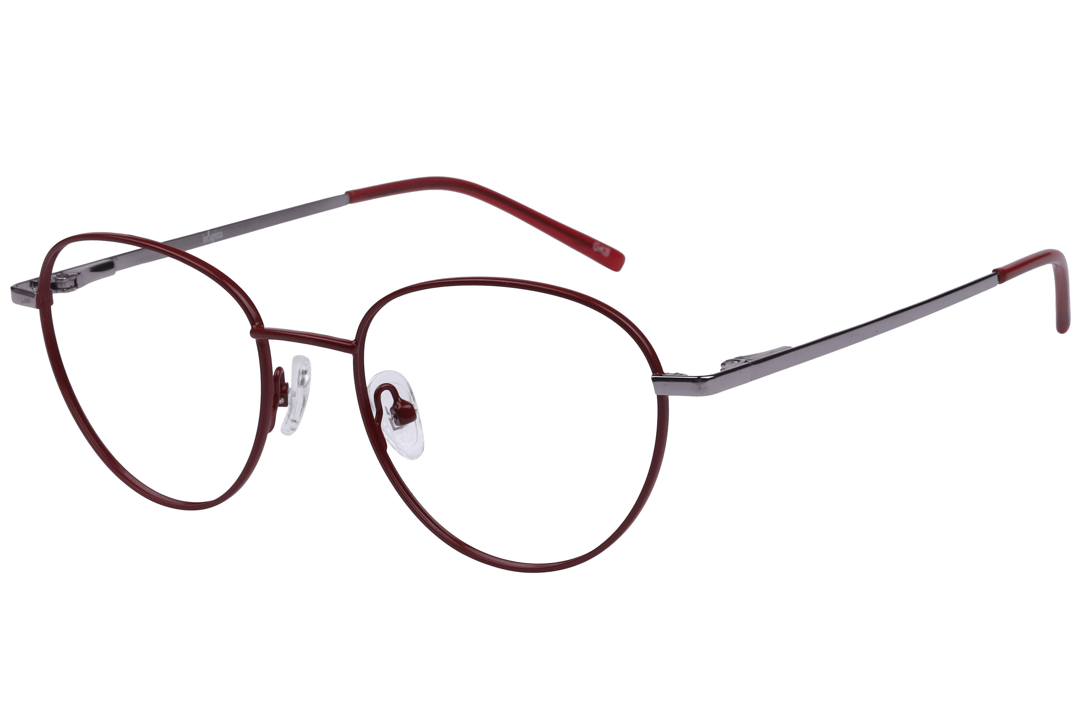 Inspira EC-242-3 Frame Red Unisex Full Metal — Red frame