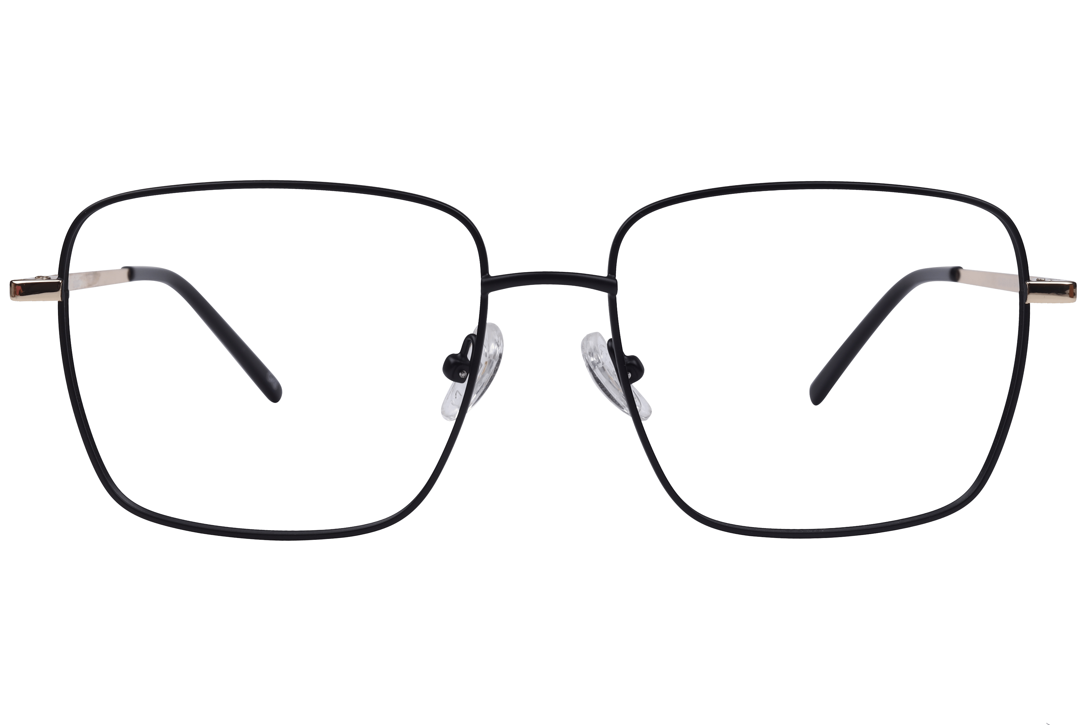 Inspira EC-242-6 Frame Matt Black Unisex Full Metal Frame — Matt Black frame — view 2