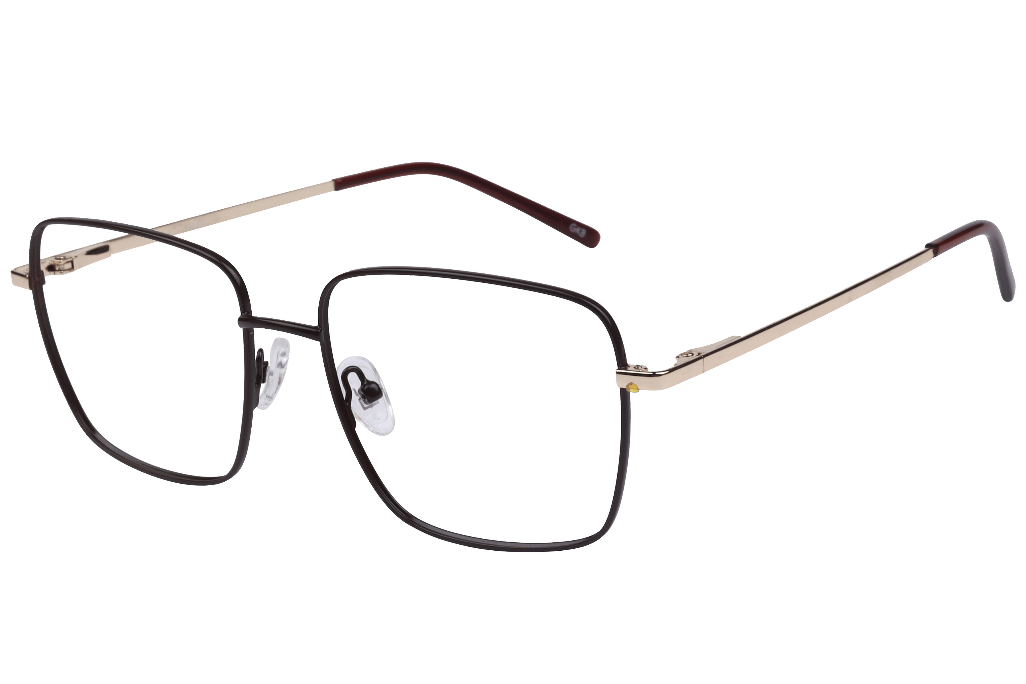 Inspira EC-242-6 Frame Matt Brown Unisex Full Metal — Matt Brown frame