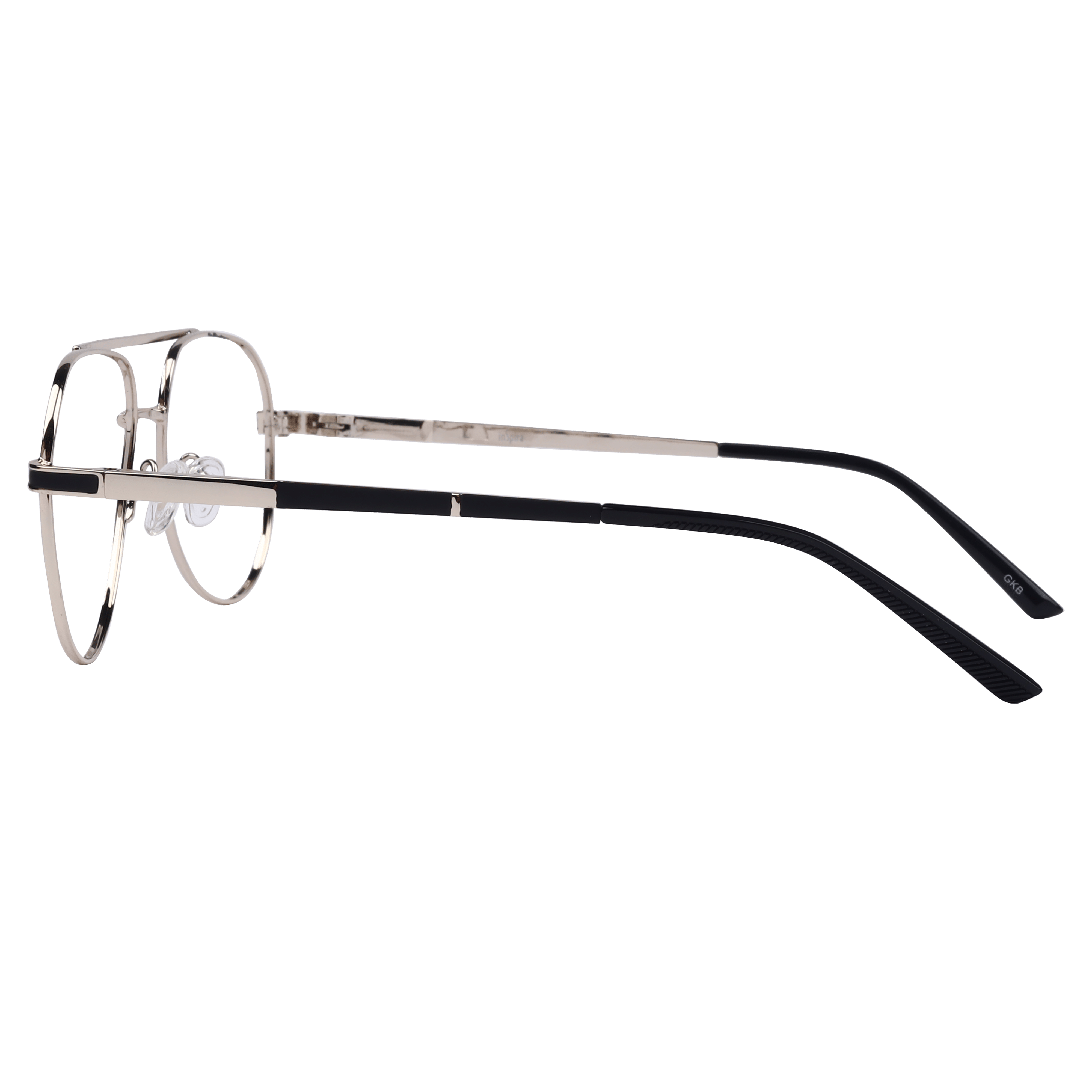 Inspira 6821 Frame Gold Male Full Metal Frame — Gold frame — view 3