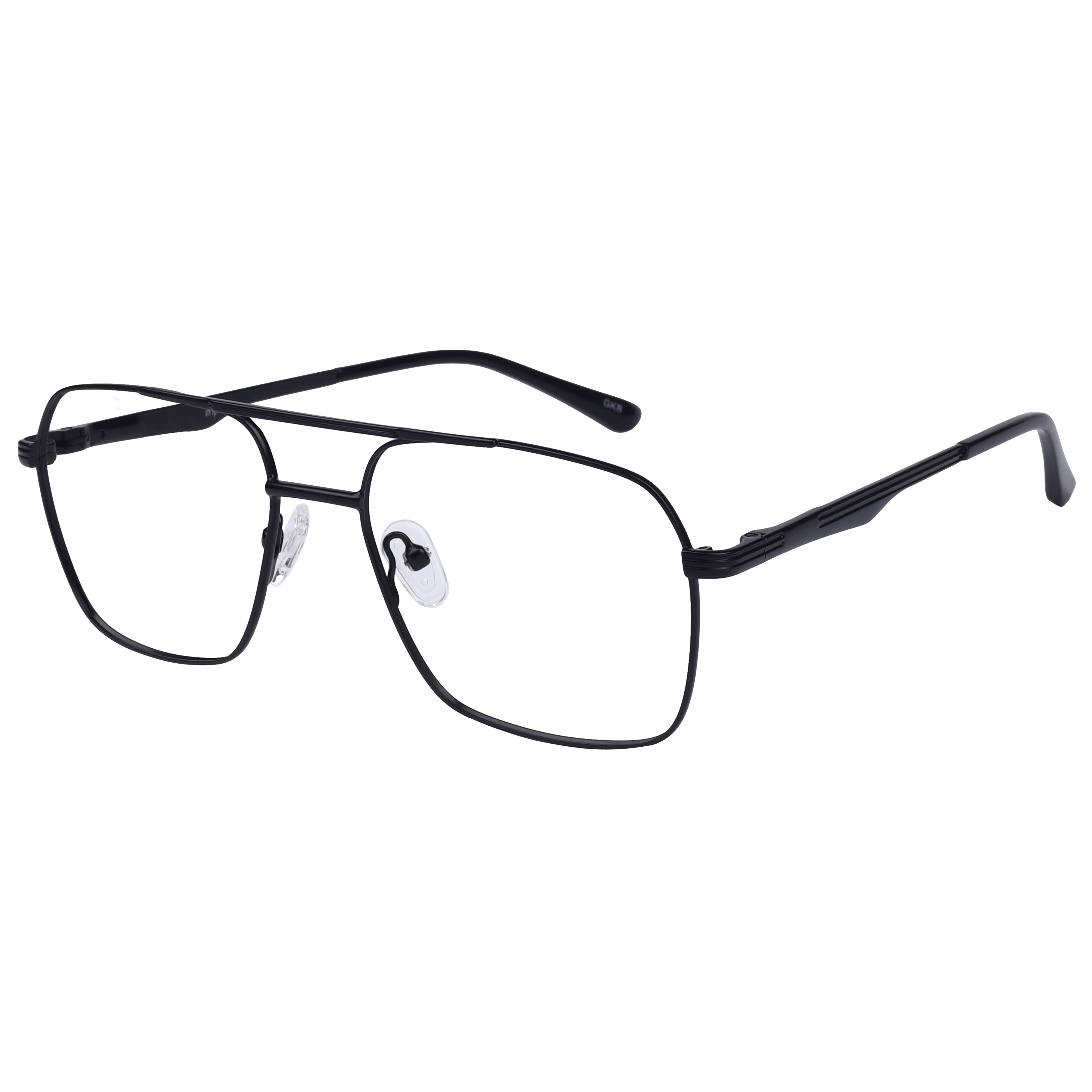 Inspira 6829 Frame Matt Black Male Full Metal — Gold frame