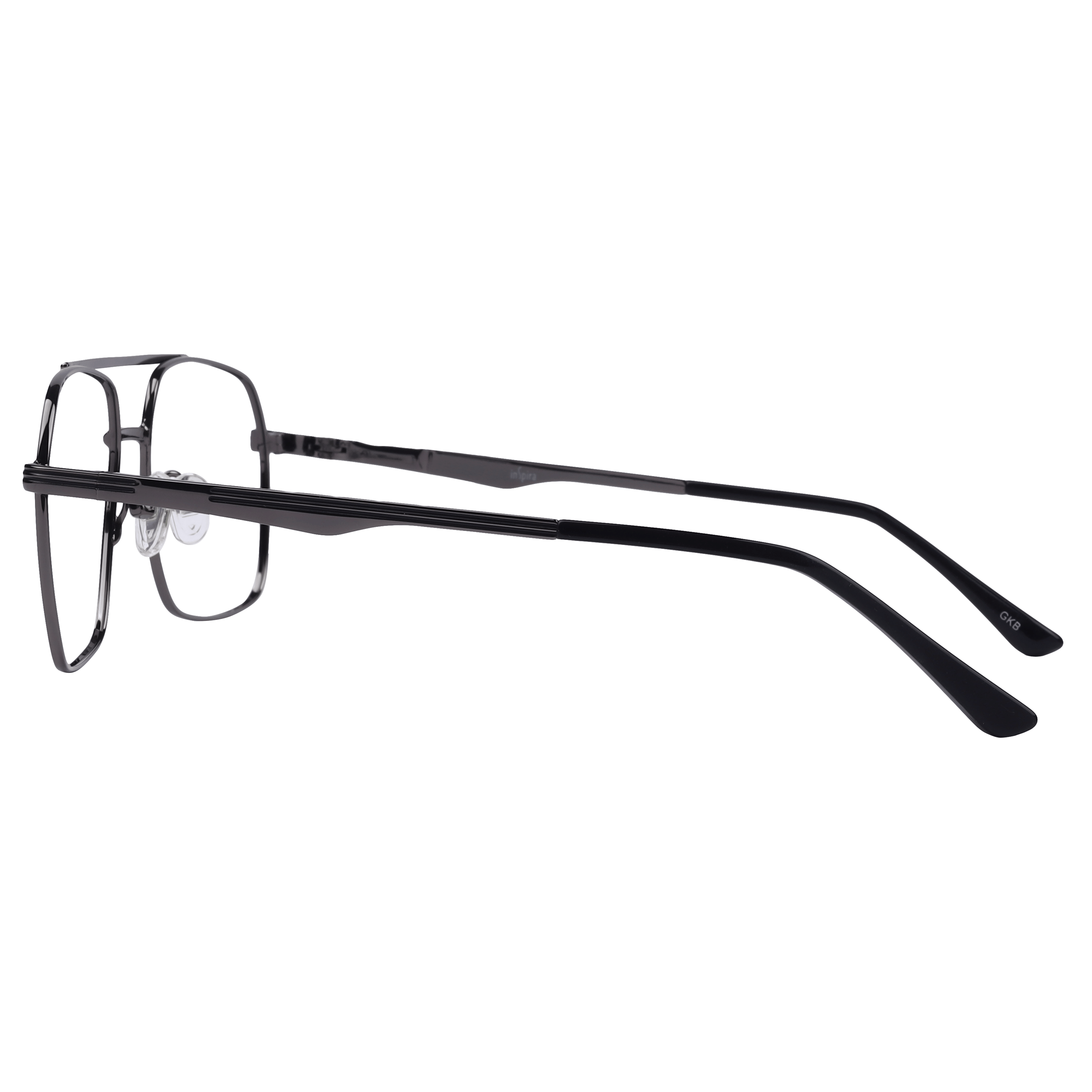 Inspira 6829 Frame Gun Metal Male Full Metal Frame — Gun Metal frame — view 3