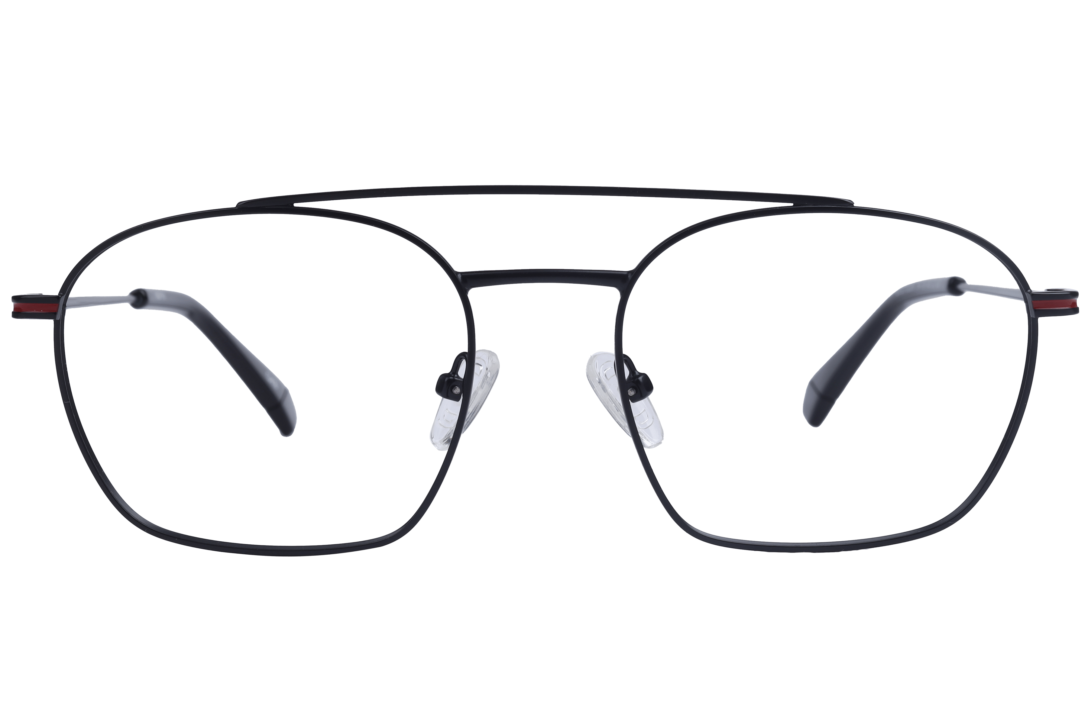 Inspira OLD7526M Frame Matt Black Male Full Metal Frame — Matt Black frame — view 2