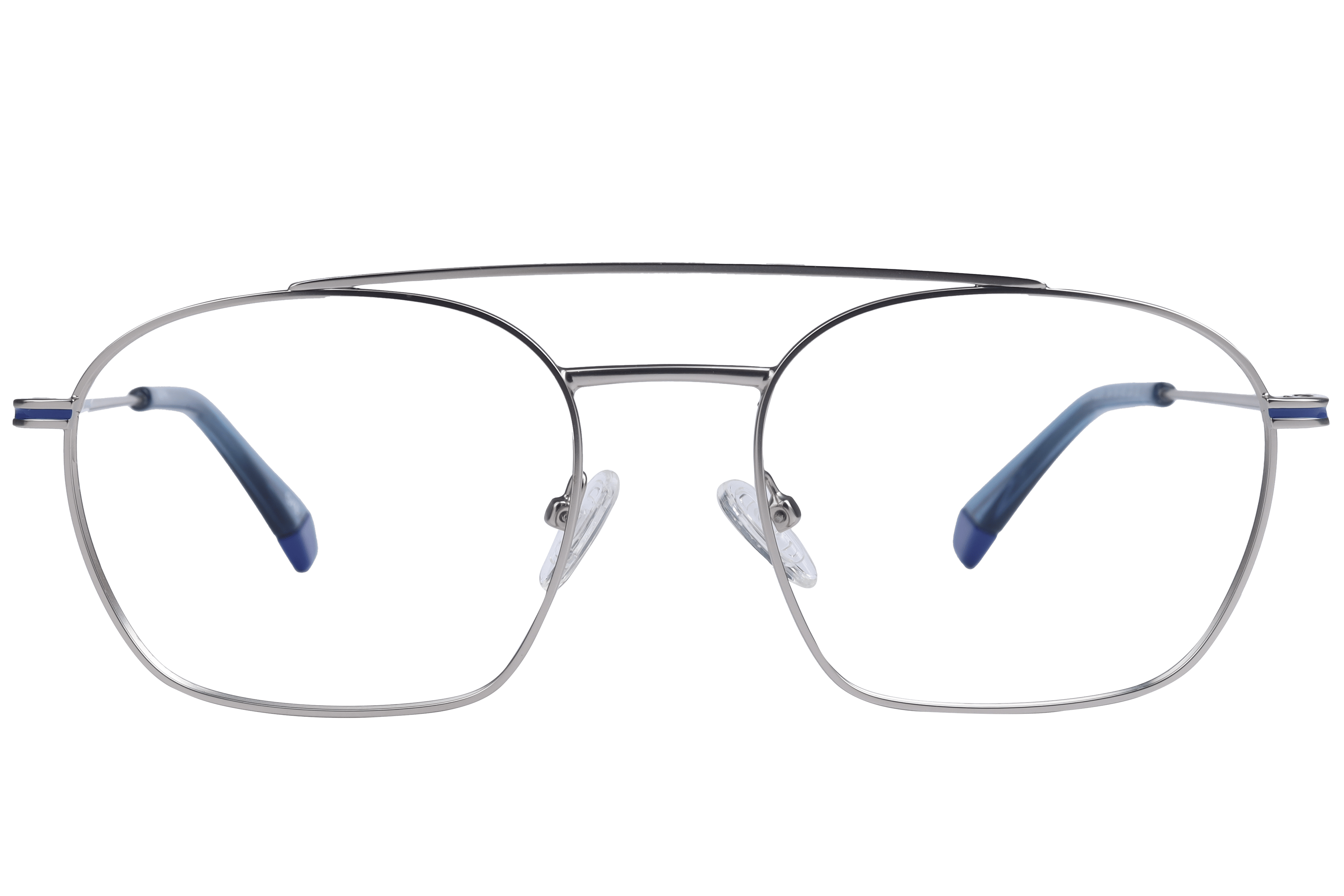 Inspira OLD7526M Frame Matt Silver Male Full Metal Frame — Matt Silver frame — view 2
