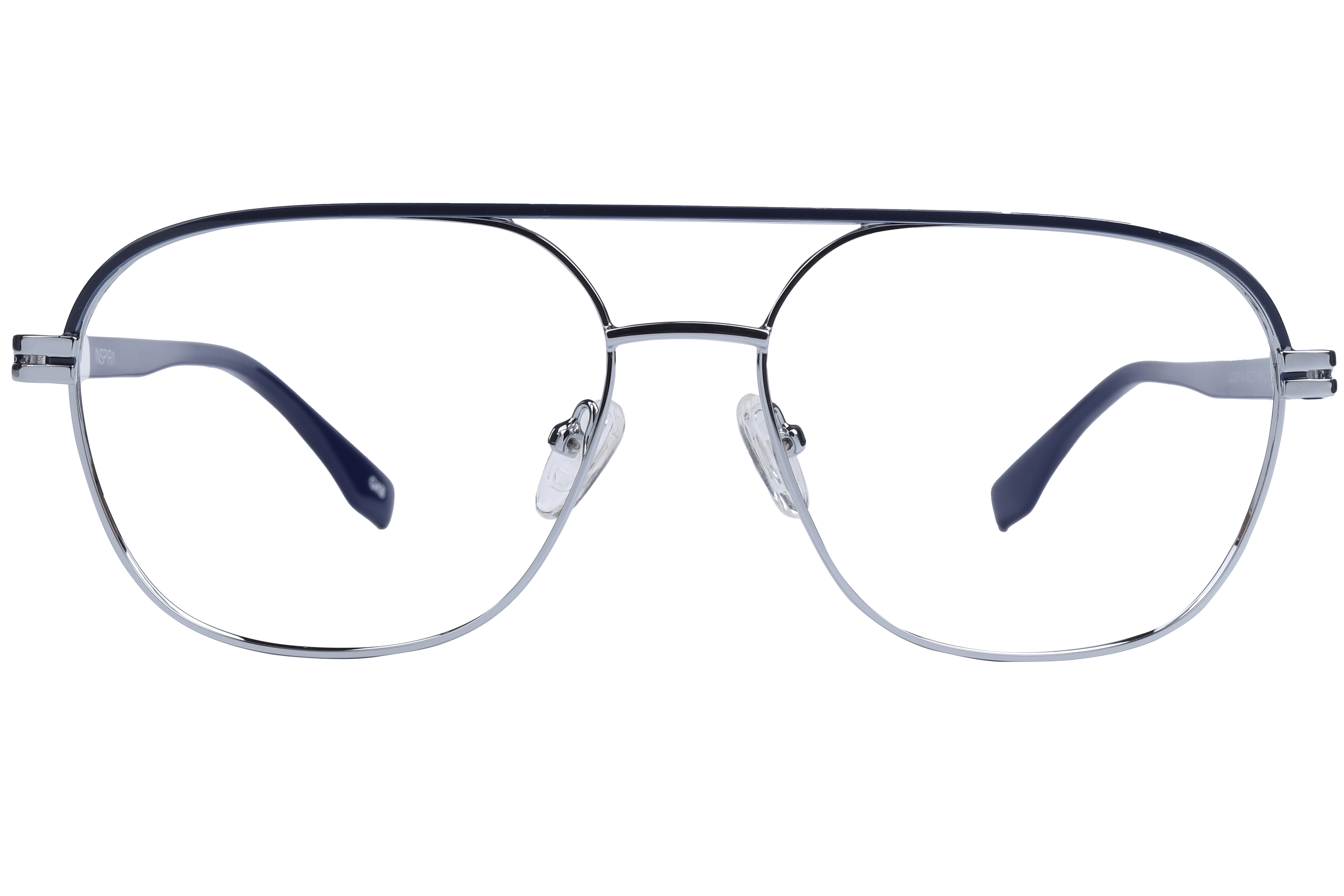 Inspira OLD571M Frame Silver Male Full Shell Frame — Silver frame — view 2