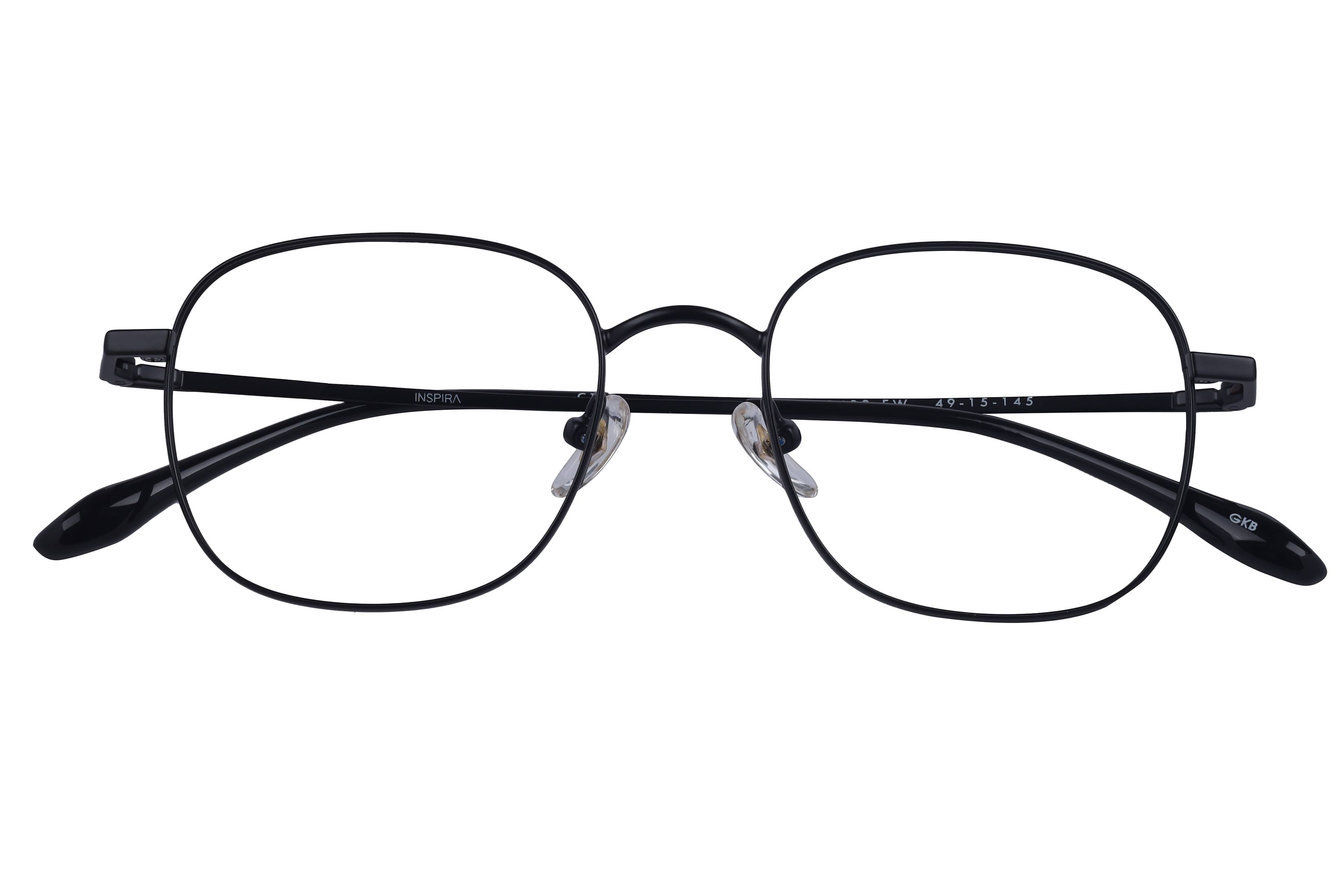 Inspira 50433-FW Frame Black Unisex Full Metal Frame — view 4