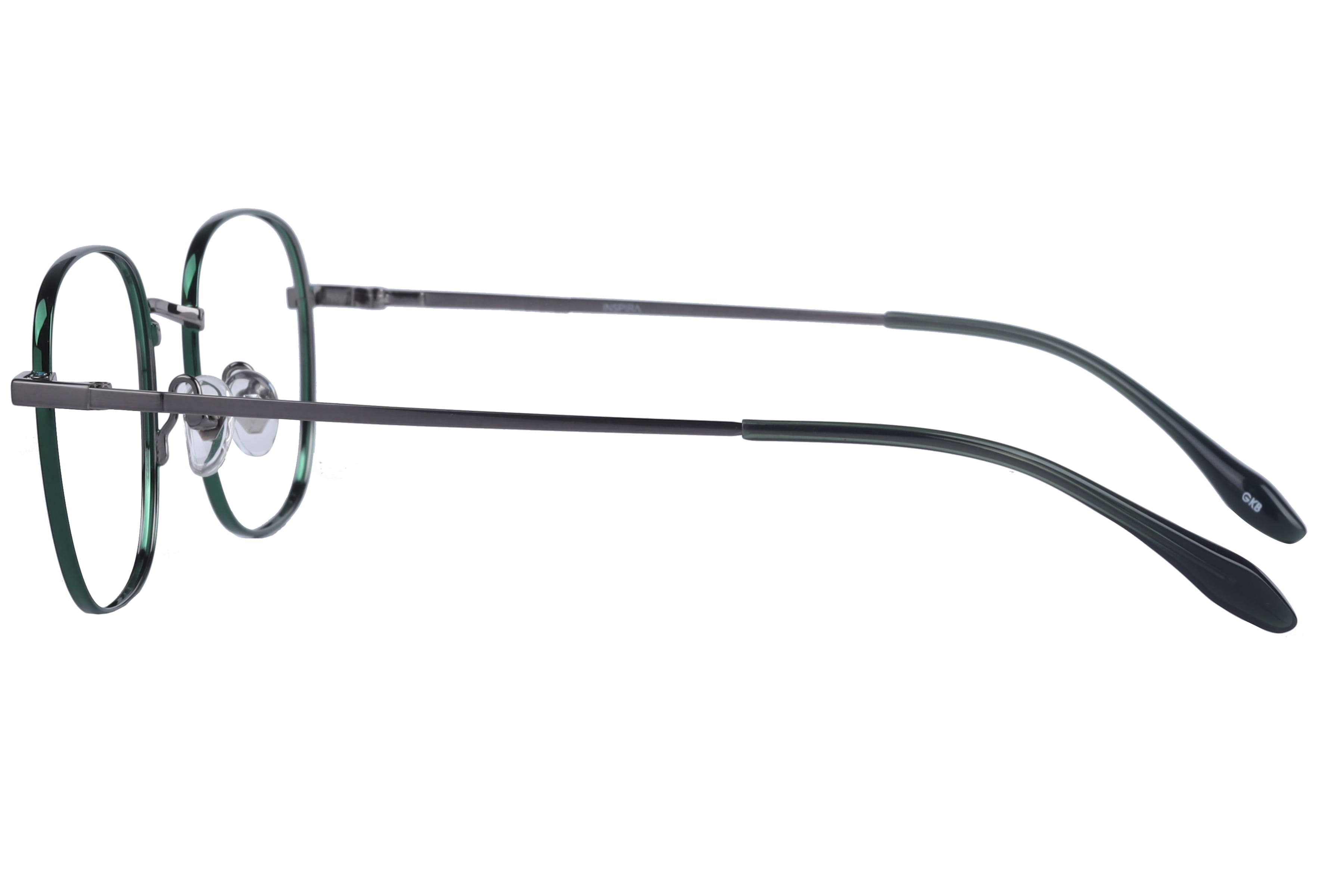 Inspira 50433-FW Frame Green Unisex Full Metal Frame — Green frame — view 3