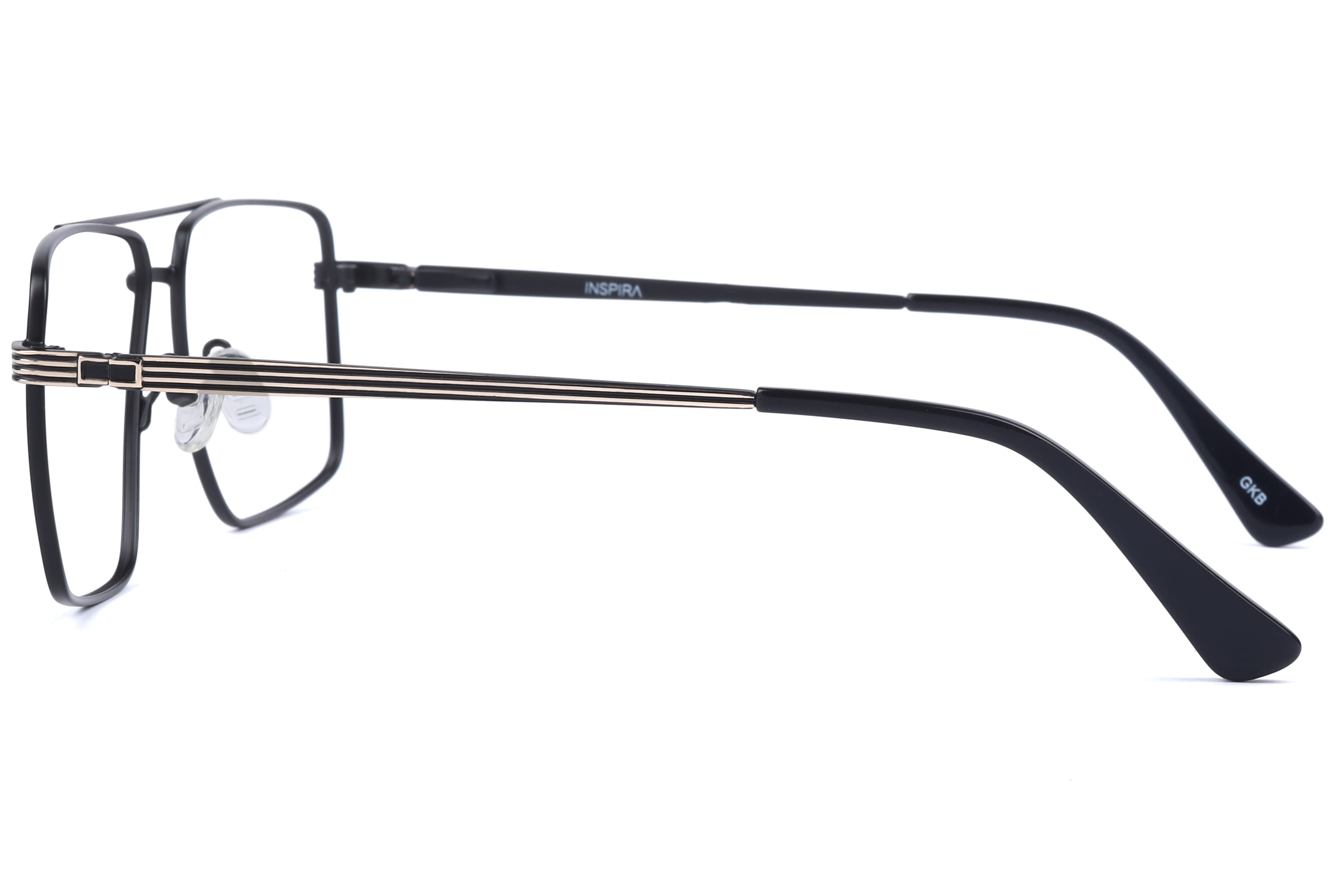 Inspira NSV63304 Frame Matt Black Male Full Metal Frame — Matt Black frame — view 3