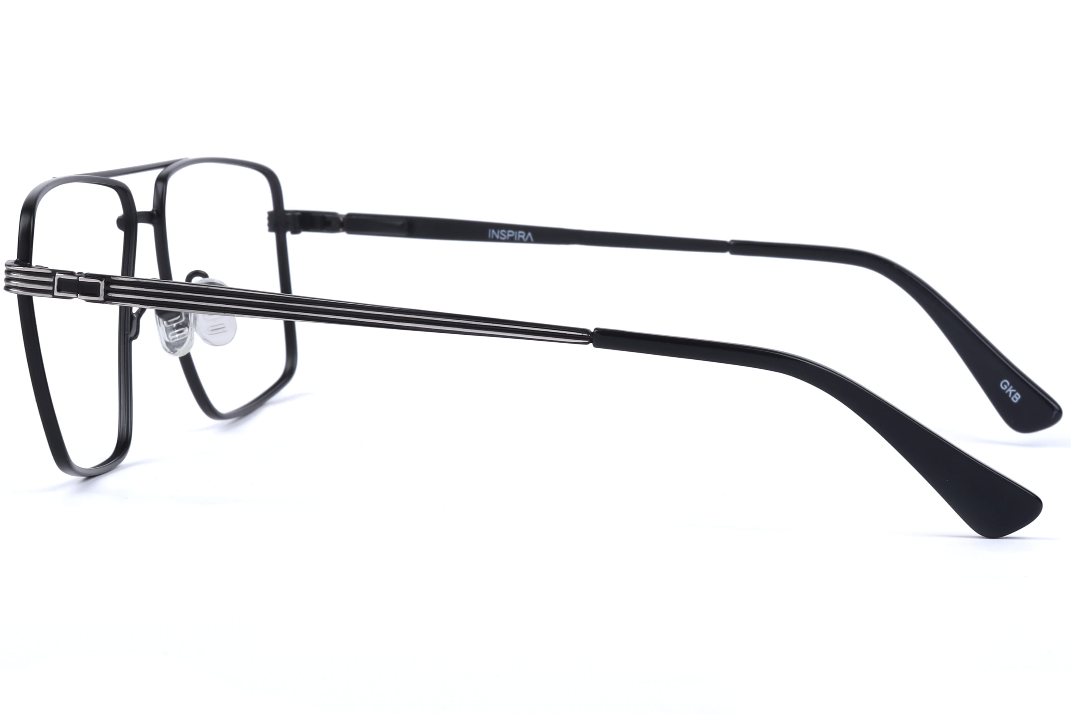 Inspira NSV63304 Frame Matt Black Male Full Metal Frame — Matt Black frame — view 3