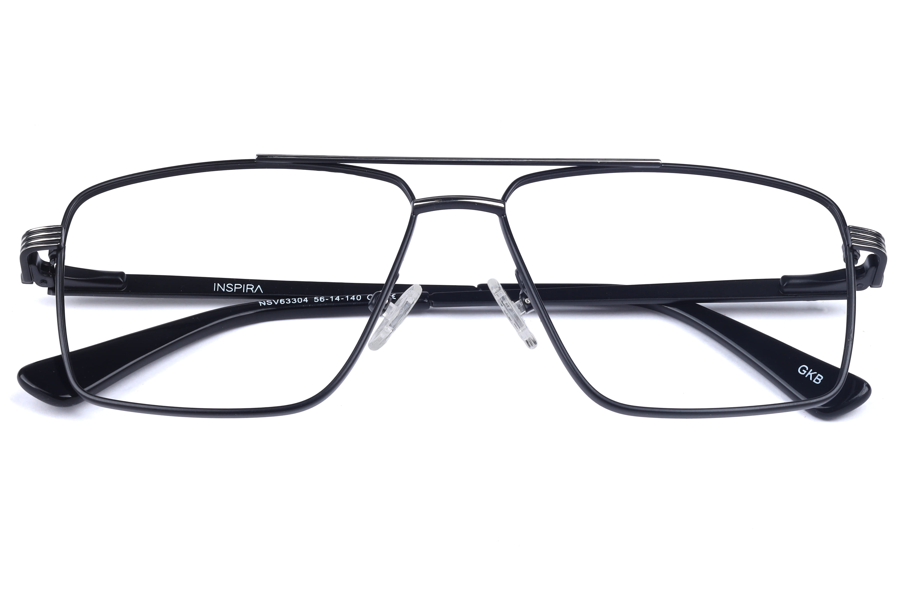 Inspira NSV63304 Frame Matt Black Male Full Metal Frame — Matt Black frame — view 4
