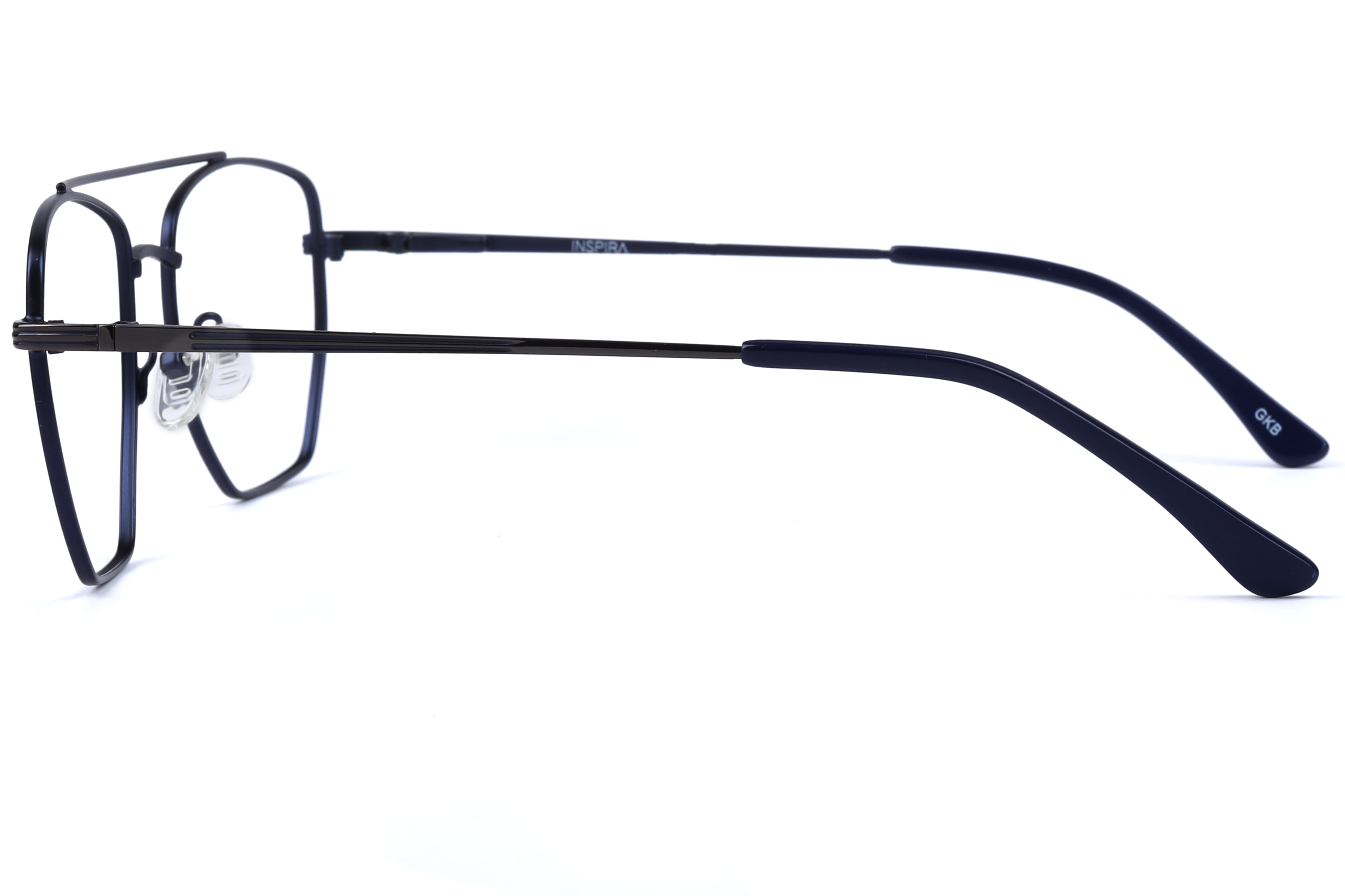 Inspira NSV6033 Frame Matt Blue Male Full Metal Frame — Matt Blue frame — view 2