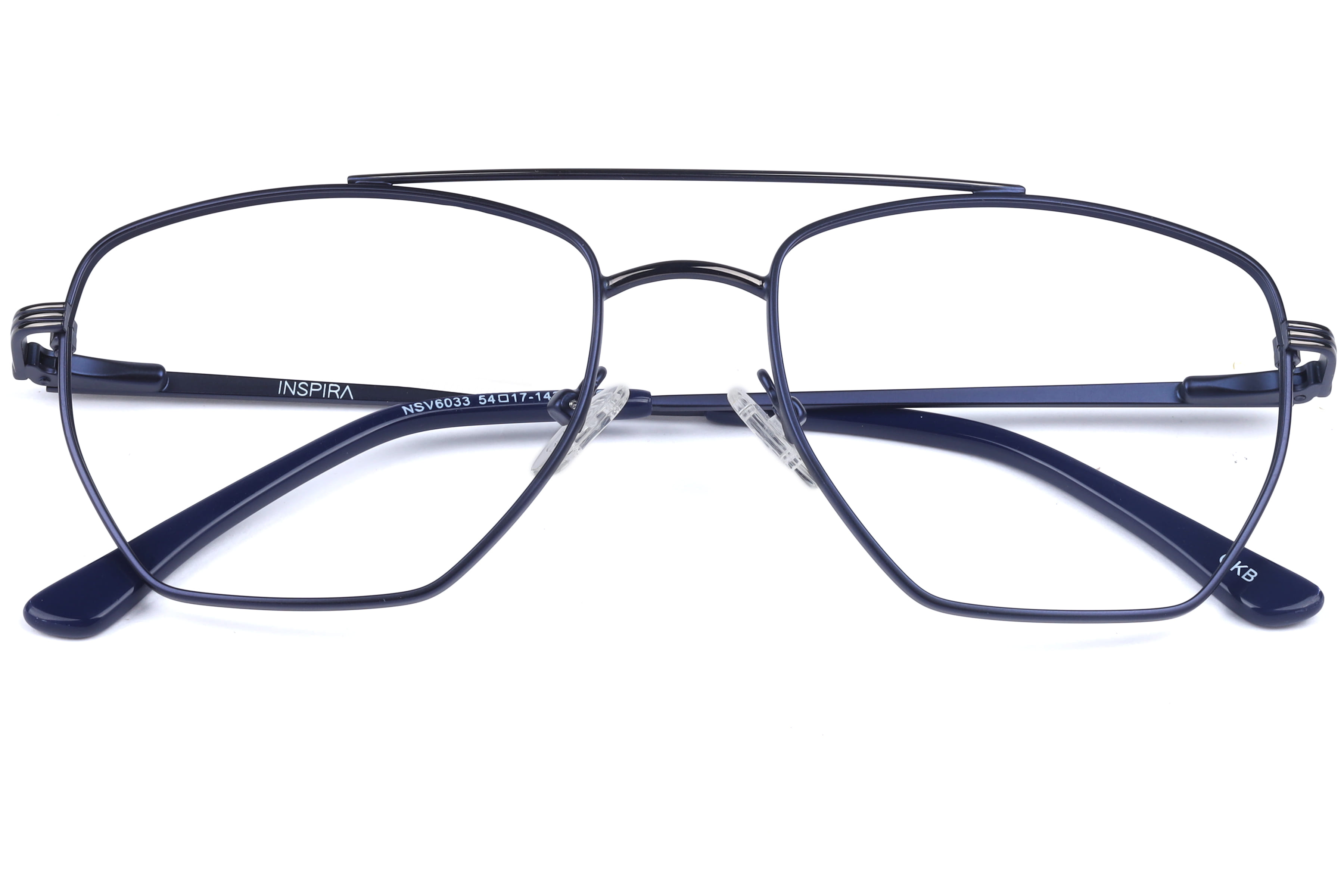 Inspira NSV6033 Frame Matt Blue Male Full Metal Frame — Matt Blue frame — view 3