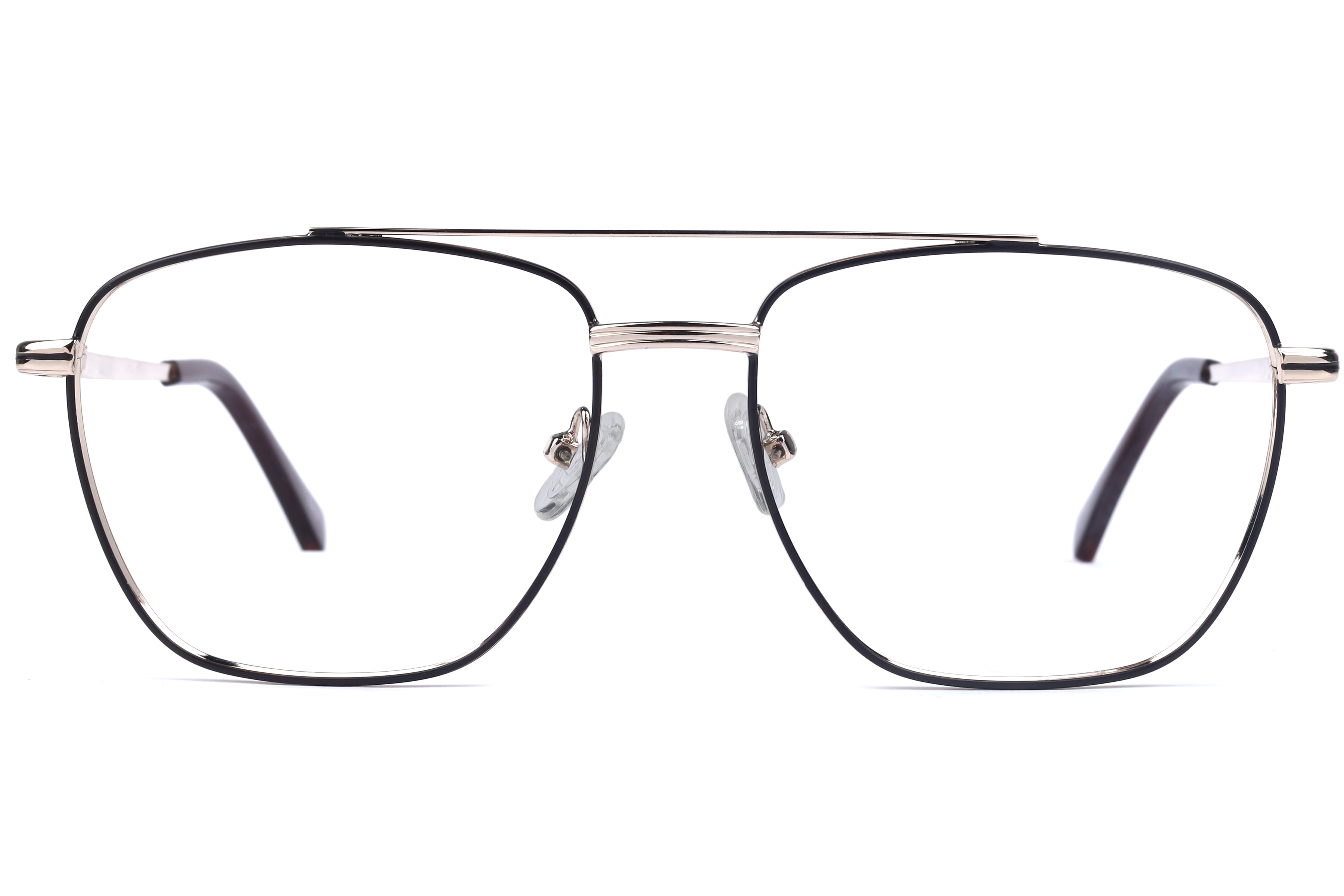 Inspira NSV6156 Frame Matt Brown Male Full Metal Frame — Matt Brown frame — view 2
