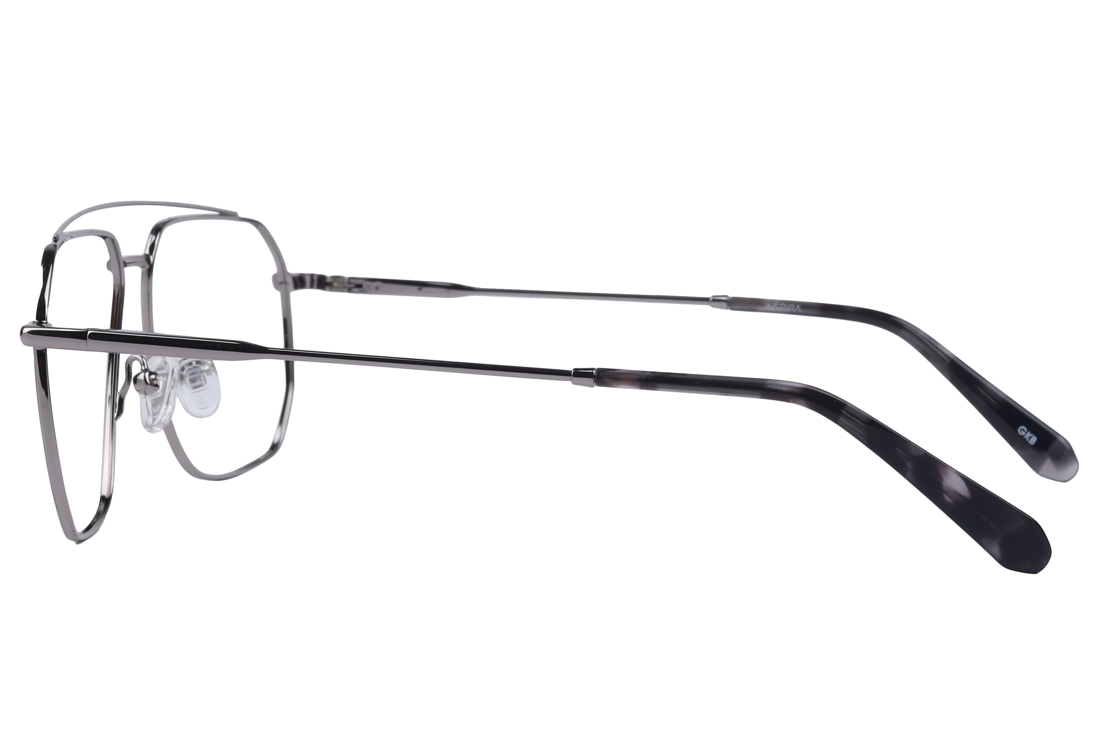 Inspira YJ-0236 Frame Gun Metal Male Full Metal Frame — Gun Metal frame — view 2