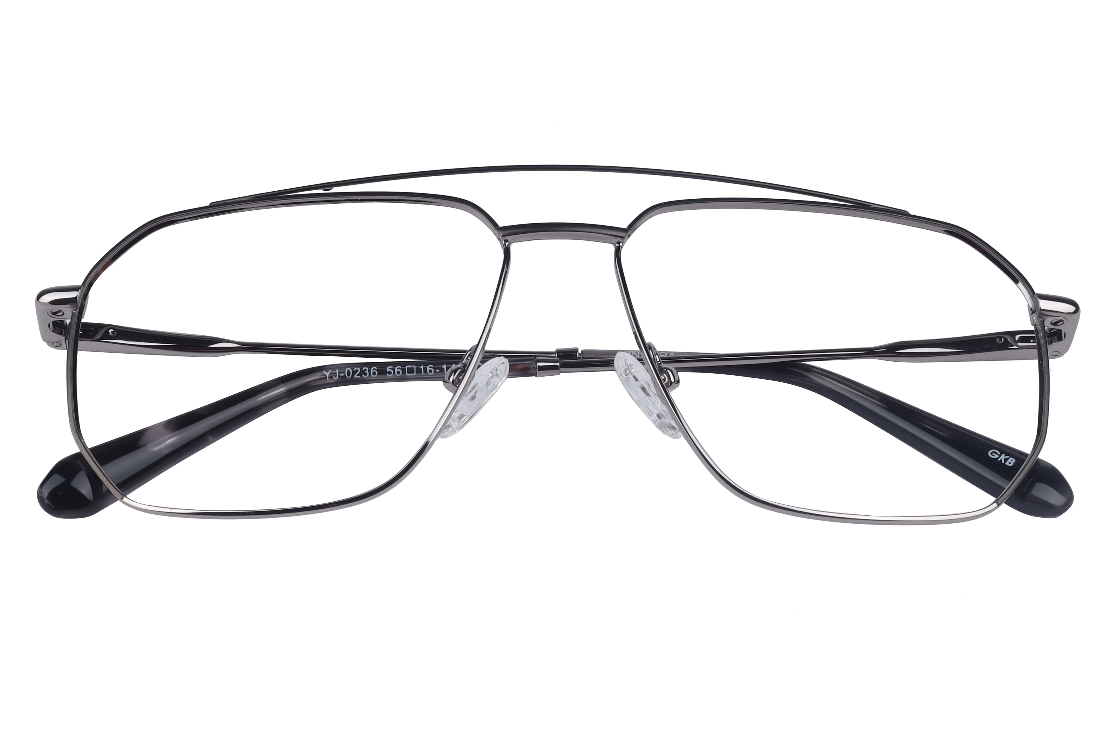 Inspira YJ-0236 Frame Gun Metal Male Full Metal Frame — Gun Metal frame — view 3