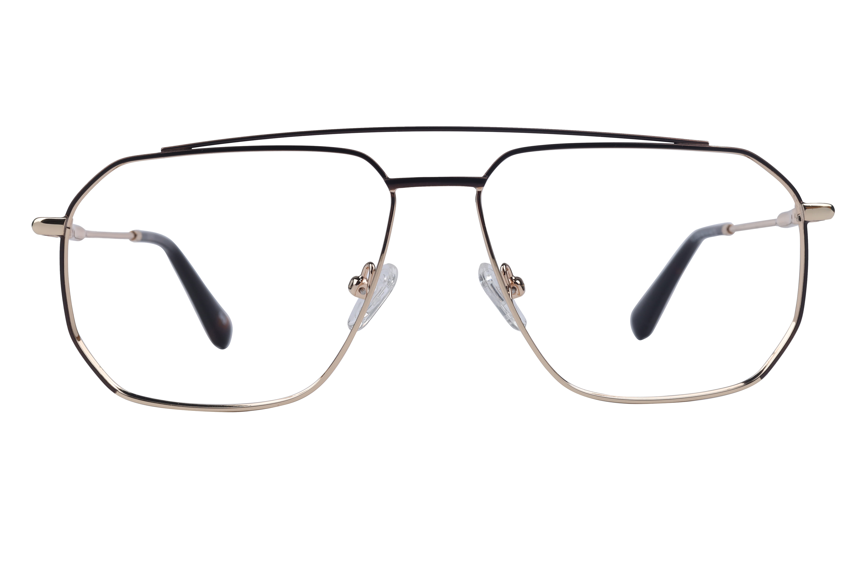 Inspira YJ-0236 Frame Brown Male Full Metal Frame — Brown frame — view 2