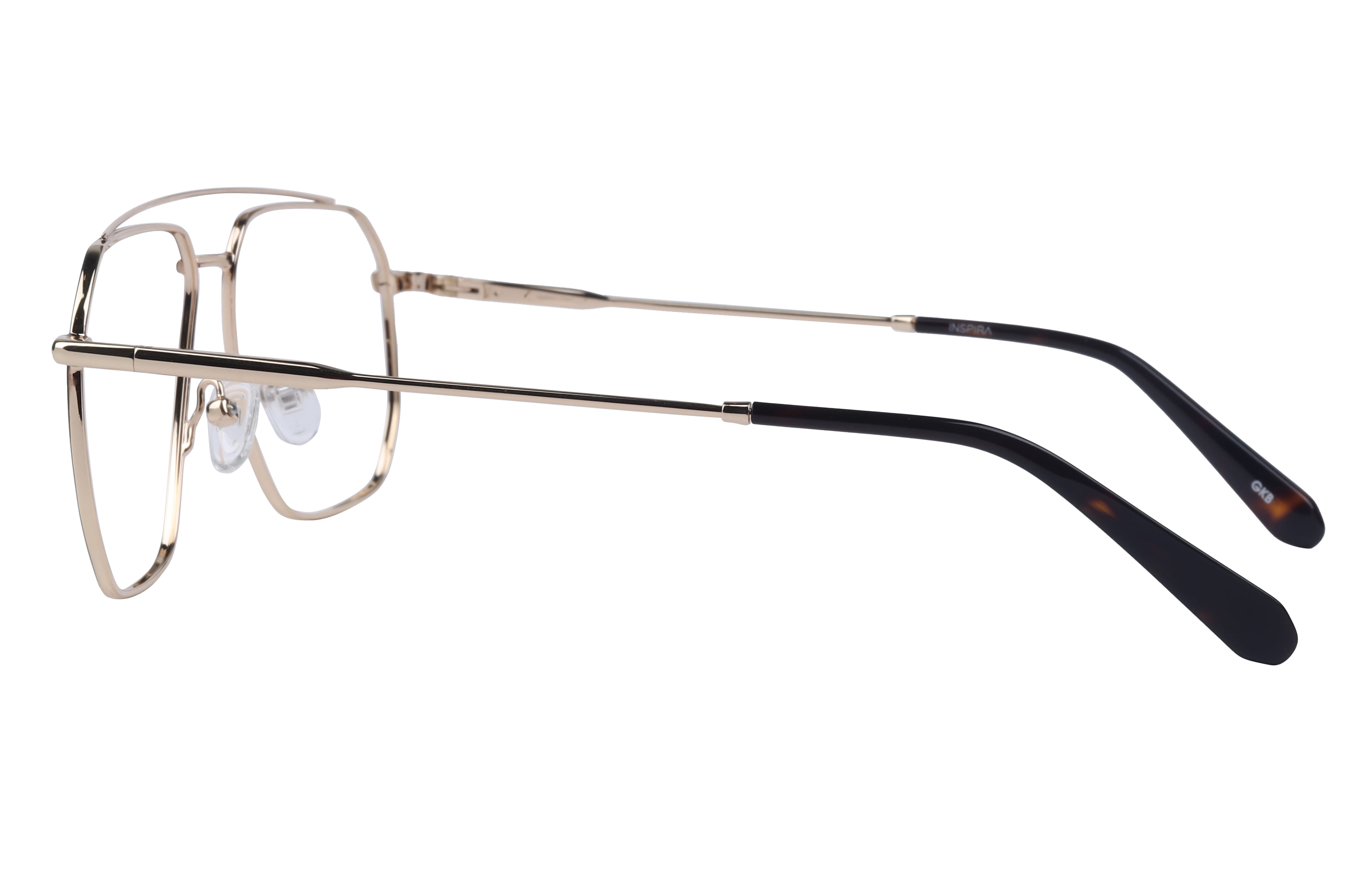 Inspira YJ-0236 Frame Brown Male Full Metal Frame — Brown frame — view 3