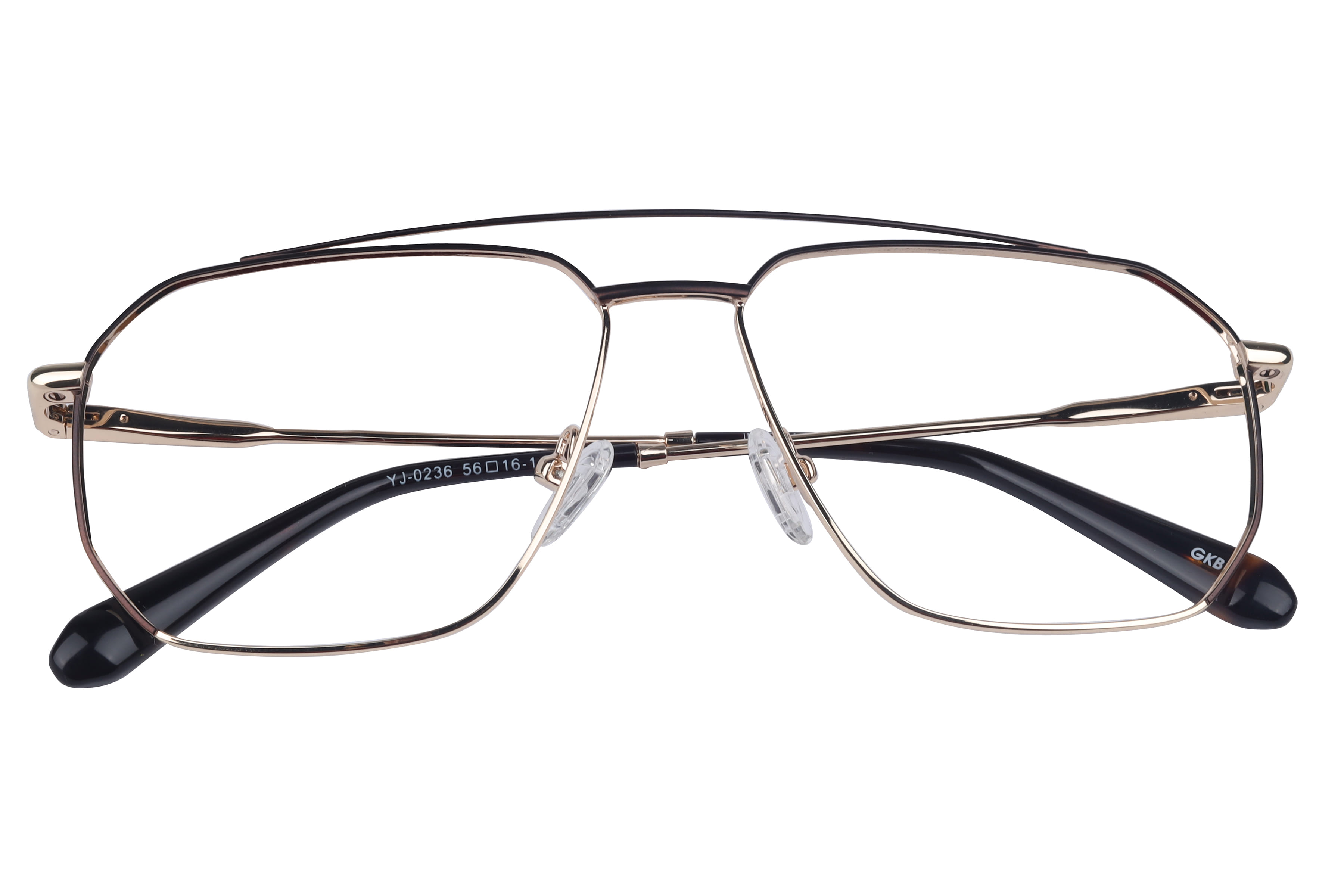 Inspira YJ-0236 Frame Brown Male Full Metal Frame — Brown frame — view 4