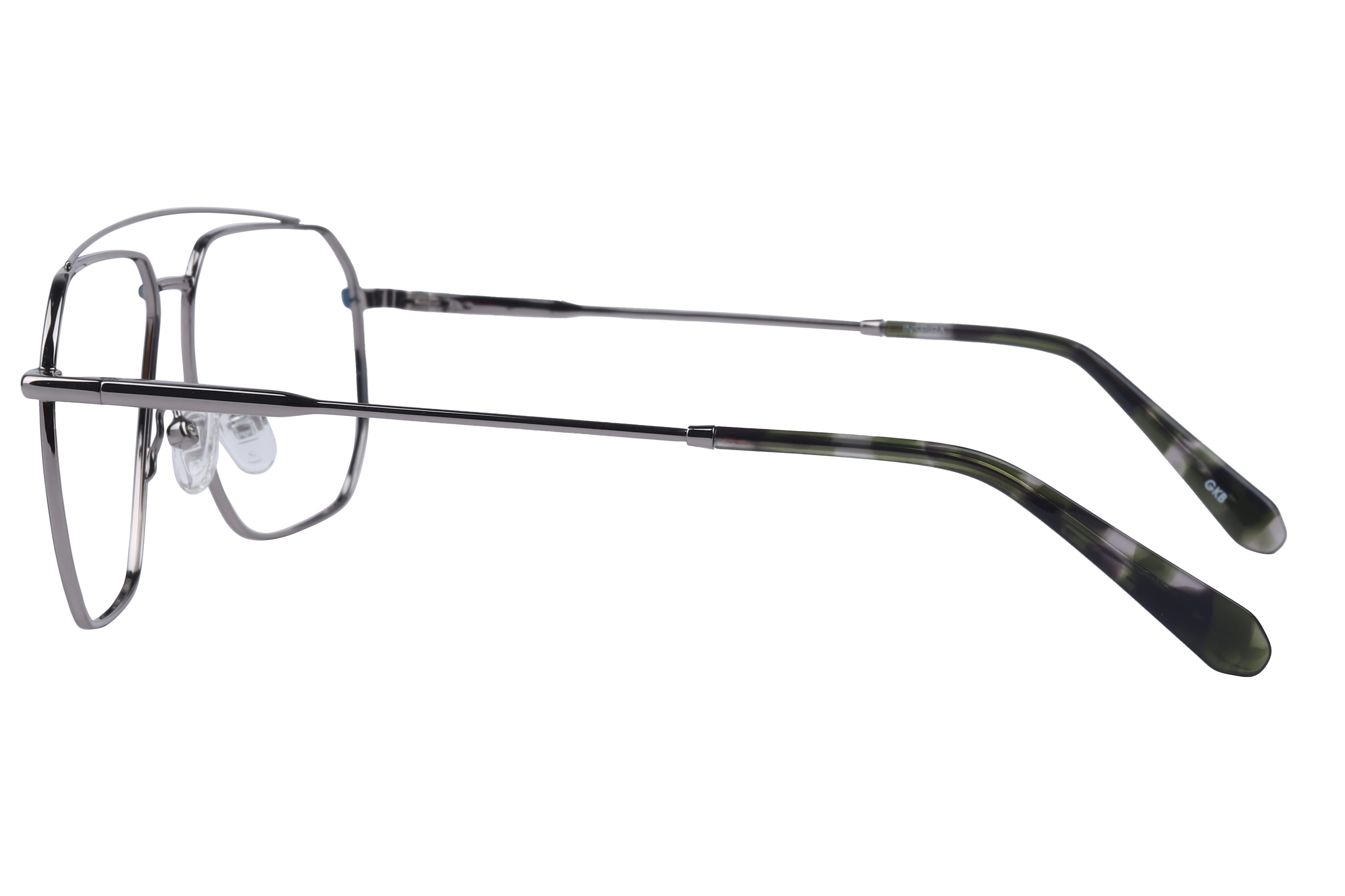 Inspira YJ-0236 Frame Blue Male Full Metal Frame — Blue frame — view 3