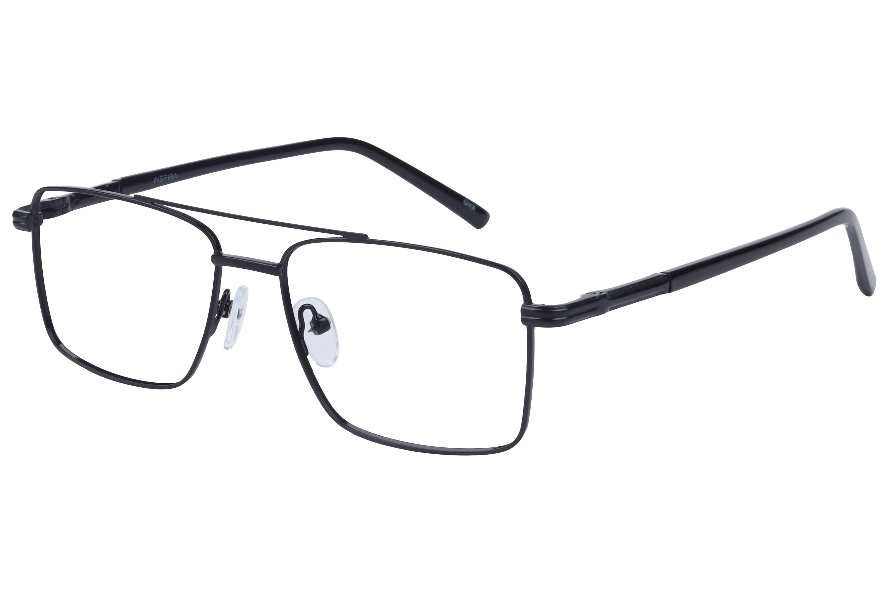 Inspira YM8602 Frame Black Male Full Metal Frame — Black frame — view 1
