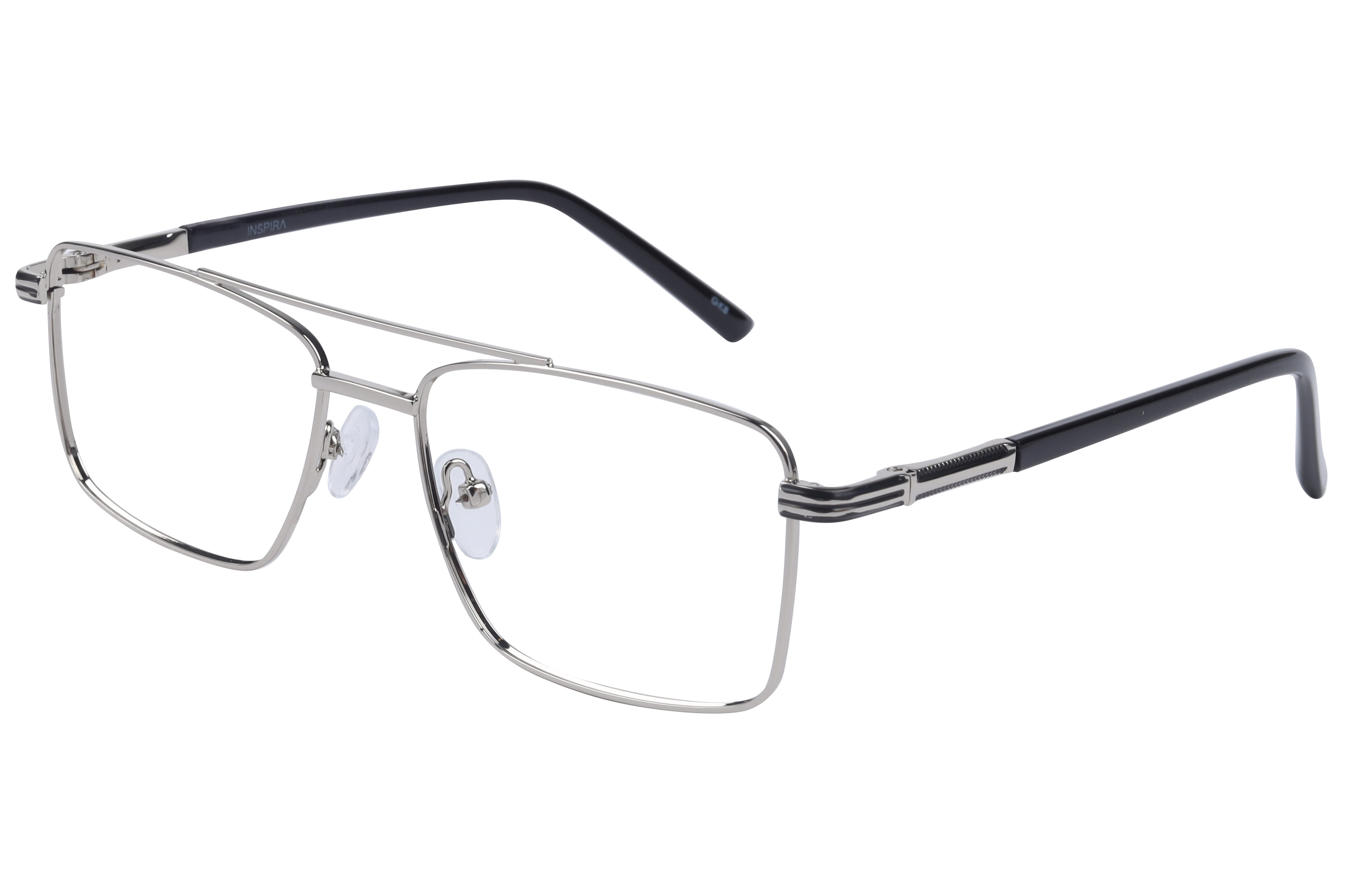 Inspira YM8602 Frame Silver Male Full Metal — Silver frame