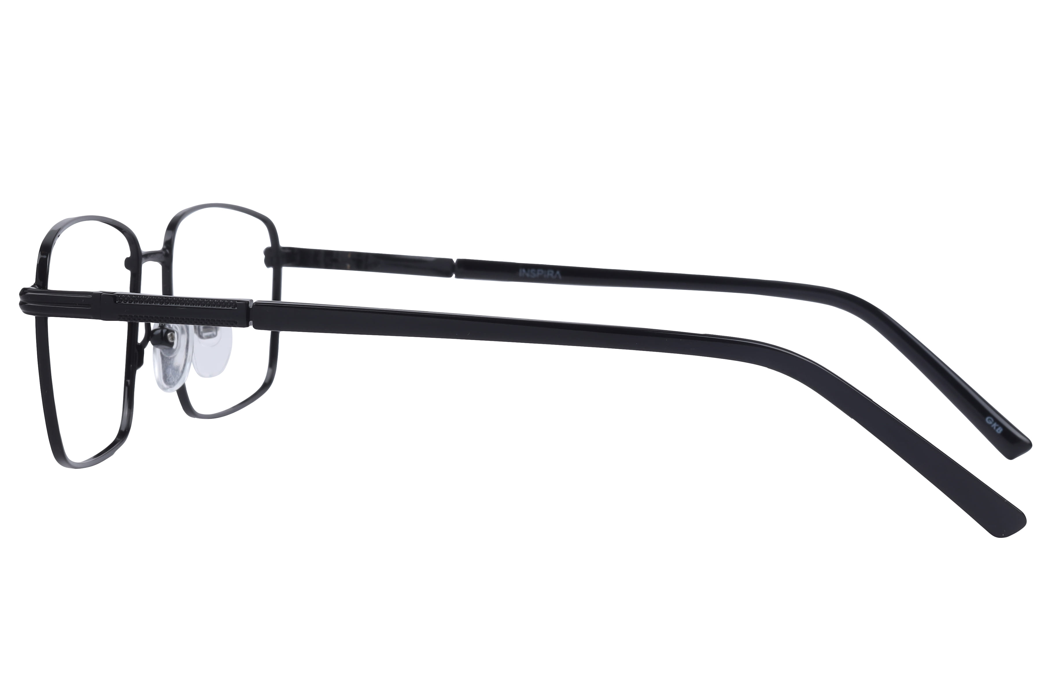 Inspira YM8604 Frame Black Male Full Metal Frame — Black frame — view 3