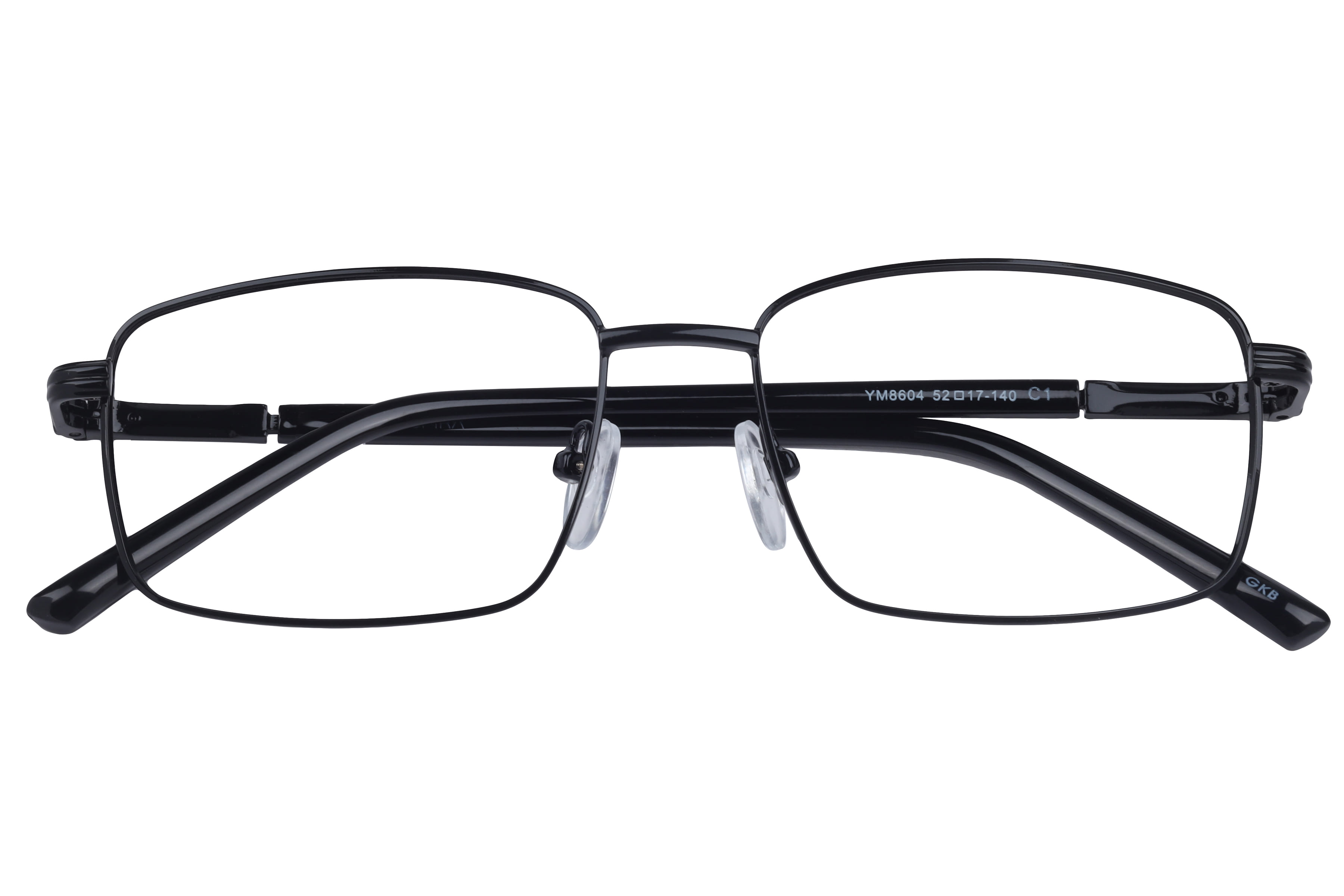 Inspira YM8604 Frame Black Male Full Metal Frame — Black frame — view 4