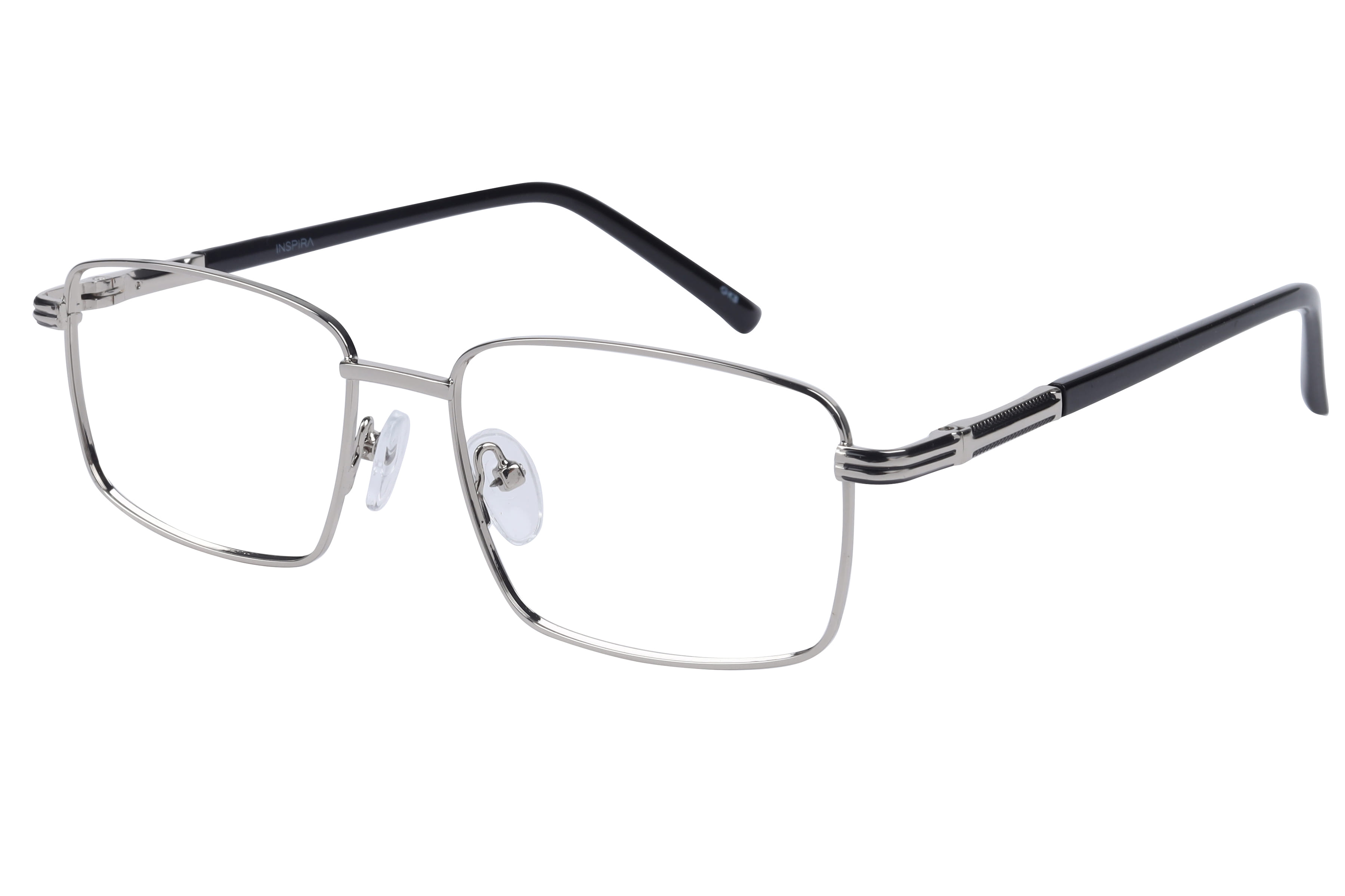Inspira YM8604 Frame Silver Male Full Metal Frame — Silver frame — view 1