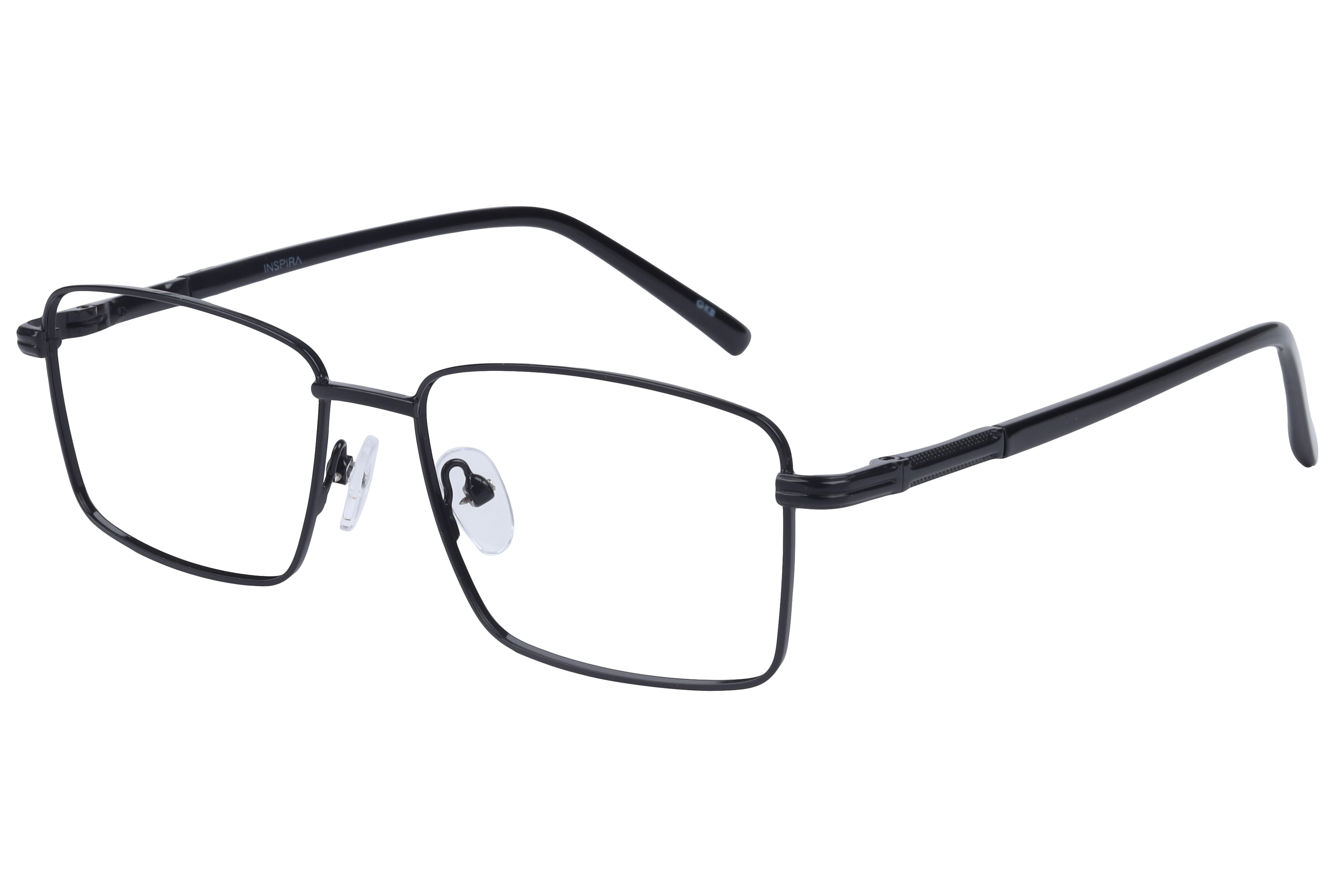 Inspira YM8607 Frame Black Male Full Metal Frame — Black frame — view 1
