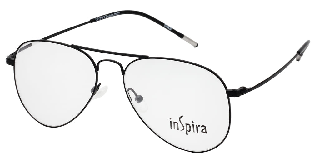 Inspira SL-701 Frame Black Male Full Metal Frame — Black frame — view 2