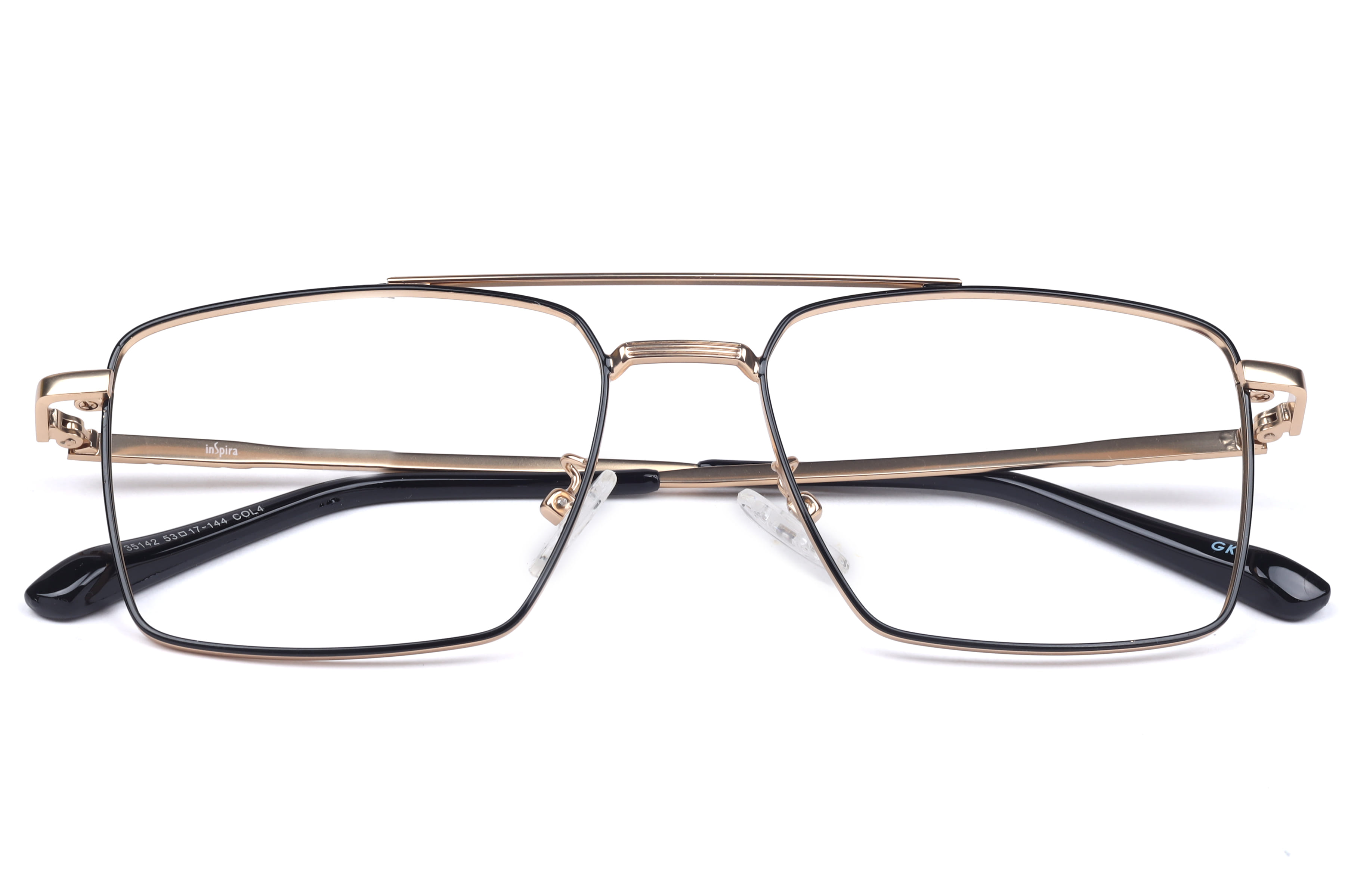 Inspira 35142 Frame Black Male Full Metal Frame — Black frame — view 3