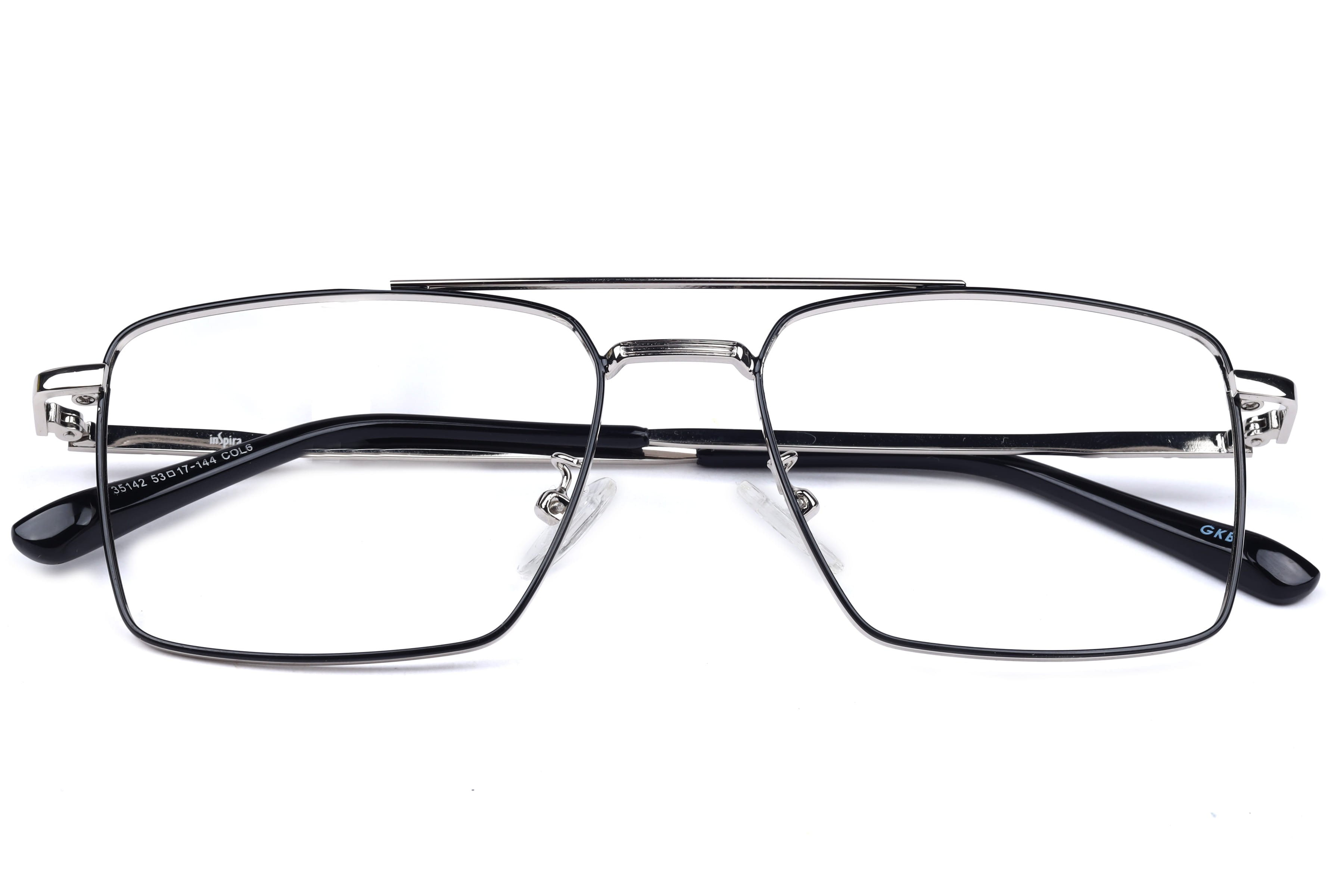 Inspira 35142 Frame Black Male Full Metal Frame — Black frame — view 4