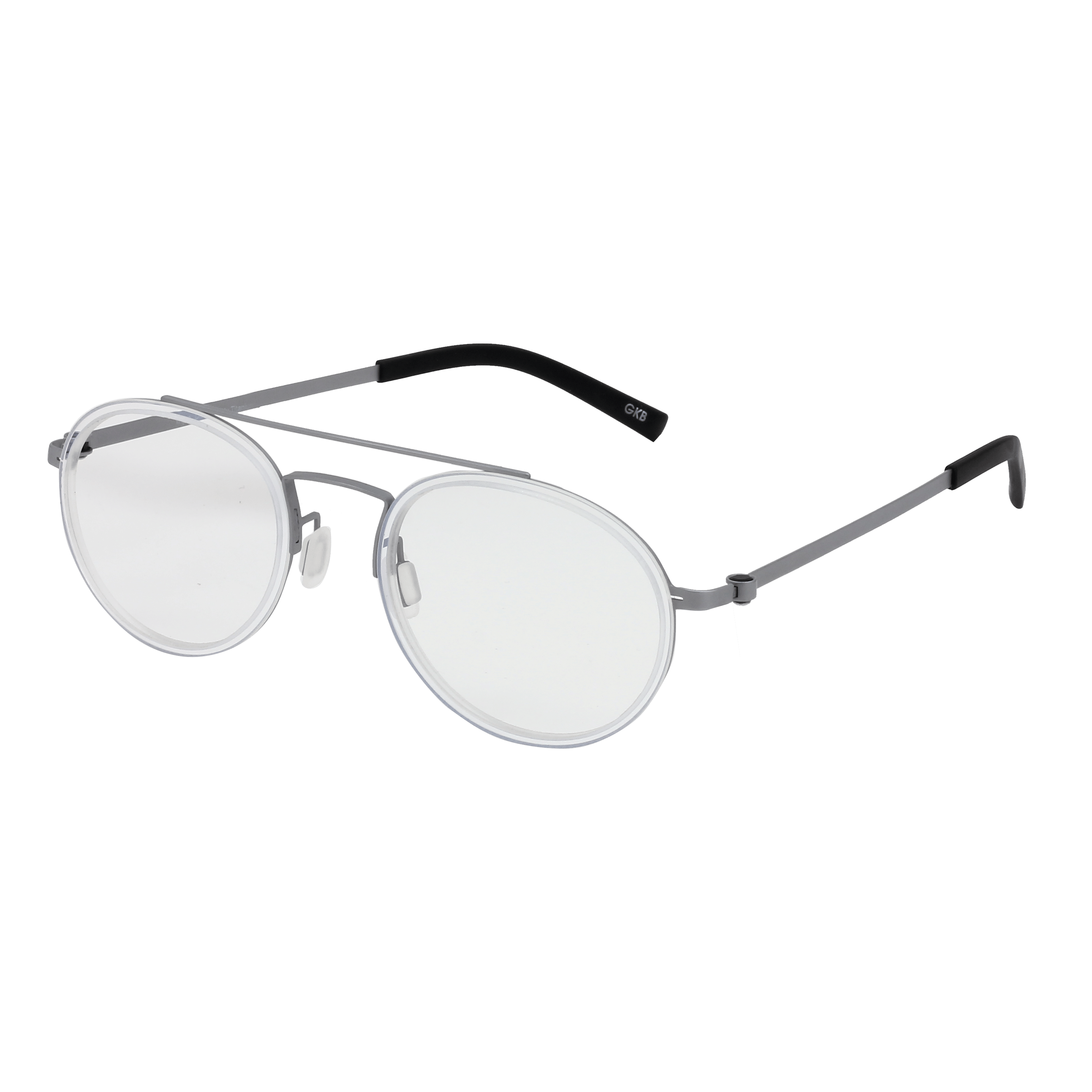 Inspira 5018O Frame Silver Unisex Full Titanium — Silver frame