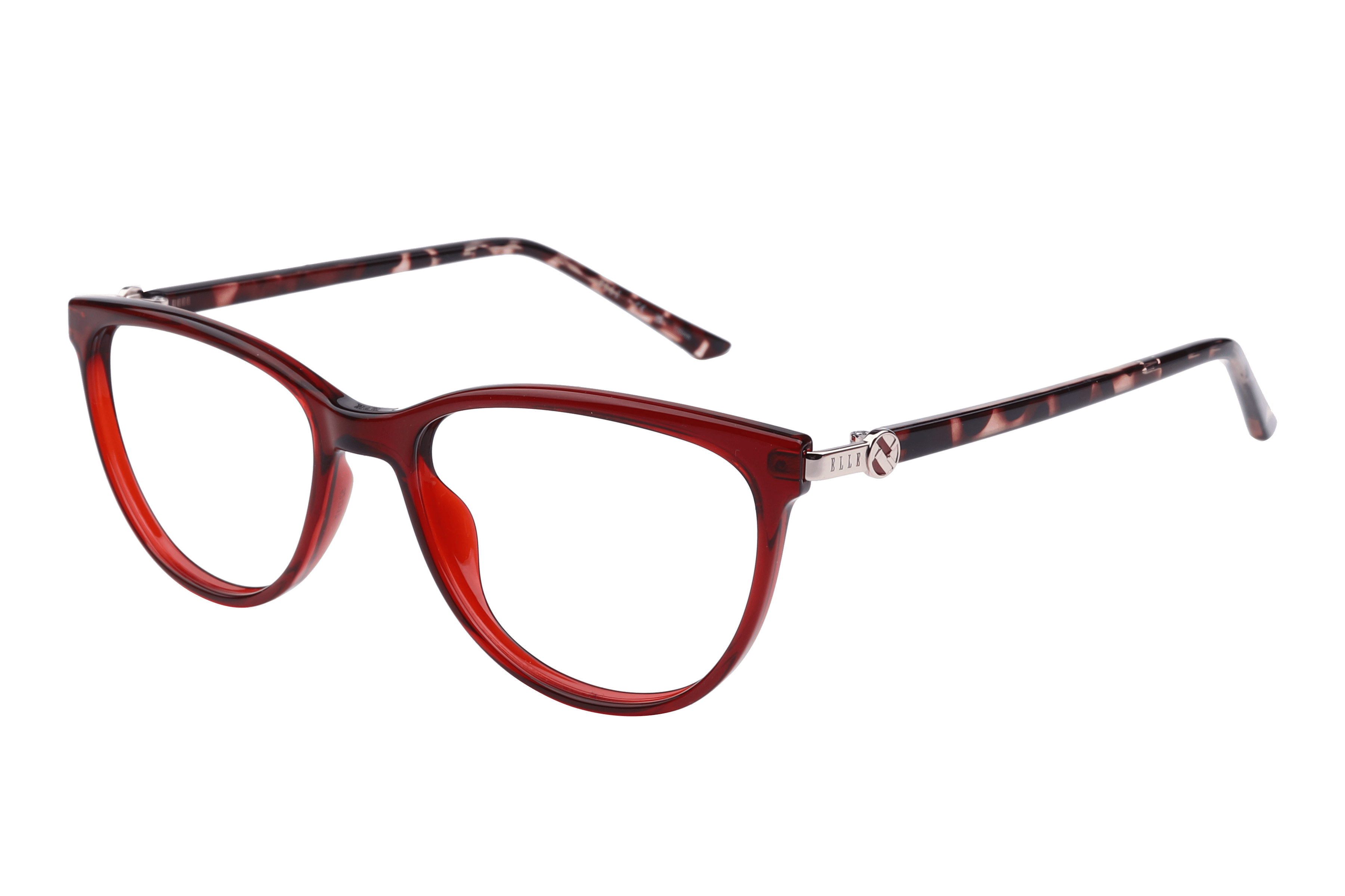 Elle EL13499 Frame Red Female Full Shell with Metal — Red frame