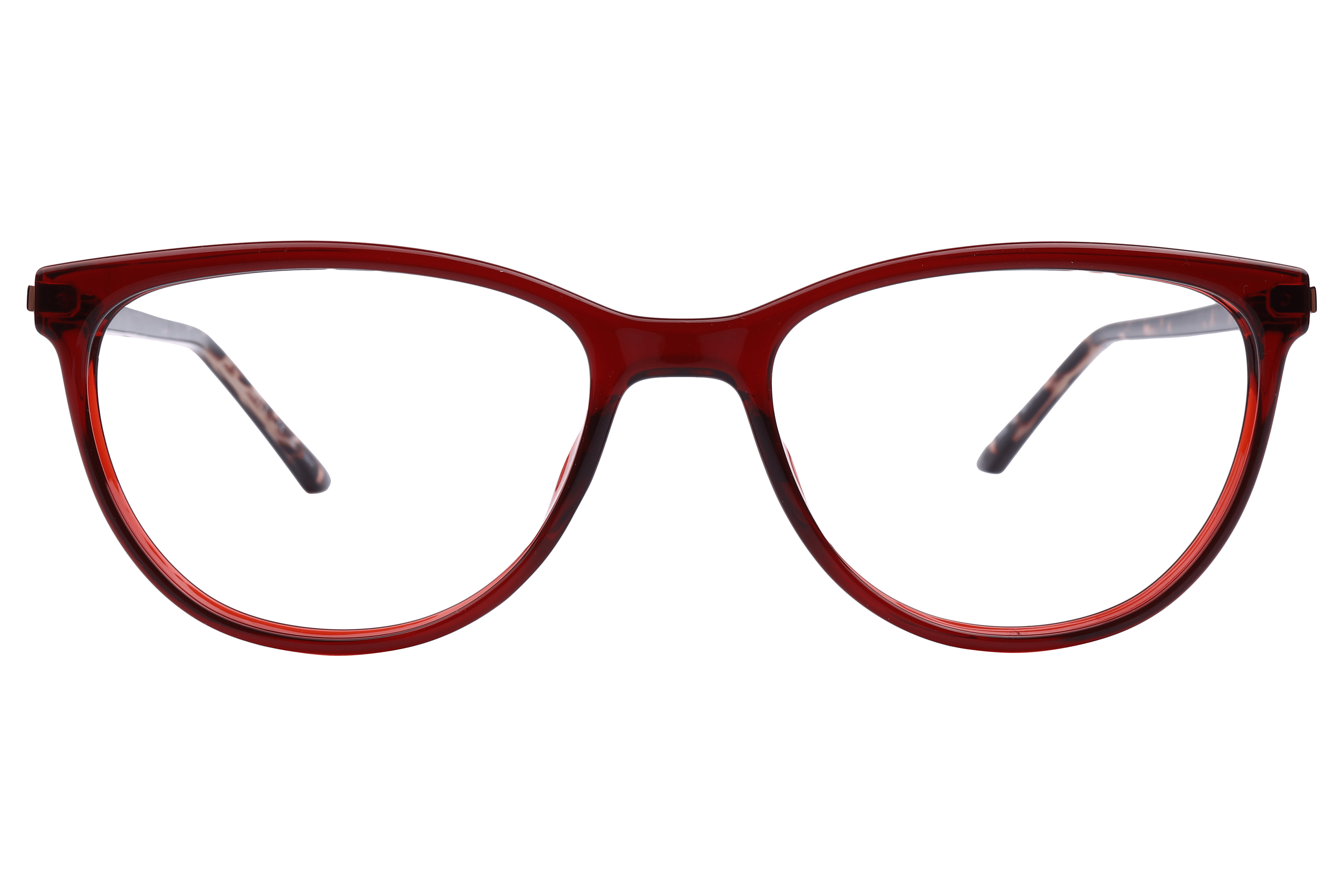 Elle EL13499 Frame Red Female Full Shell with Metal Frame — Red frame — view 2