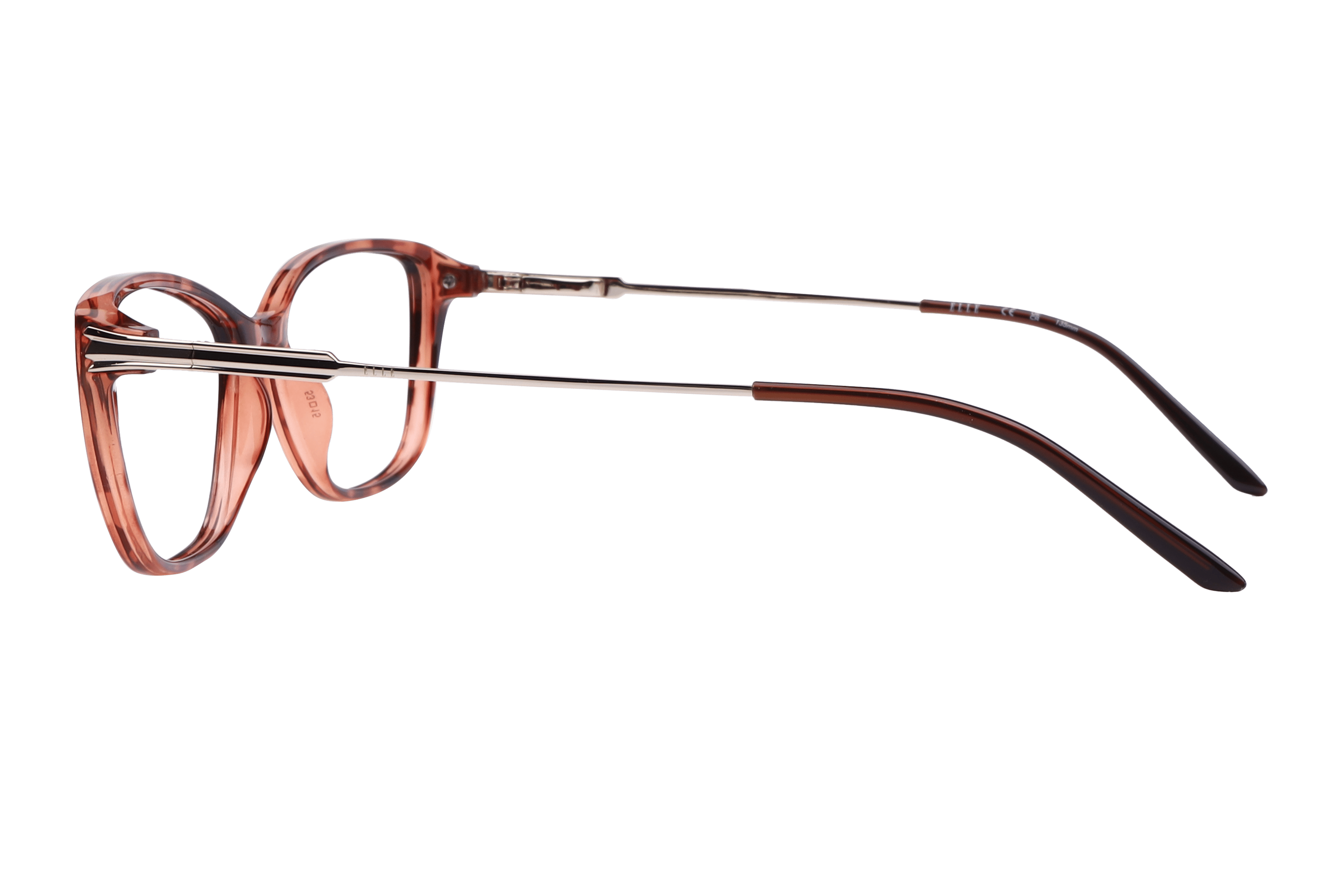 Elle EL13524 Frame Brown Female Full Metal Frame — Brown frame — view 3