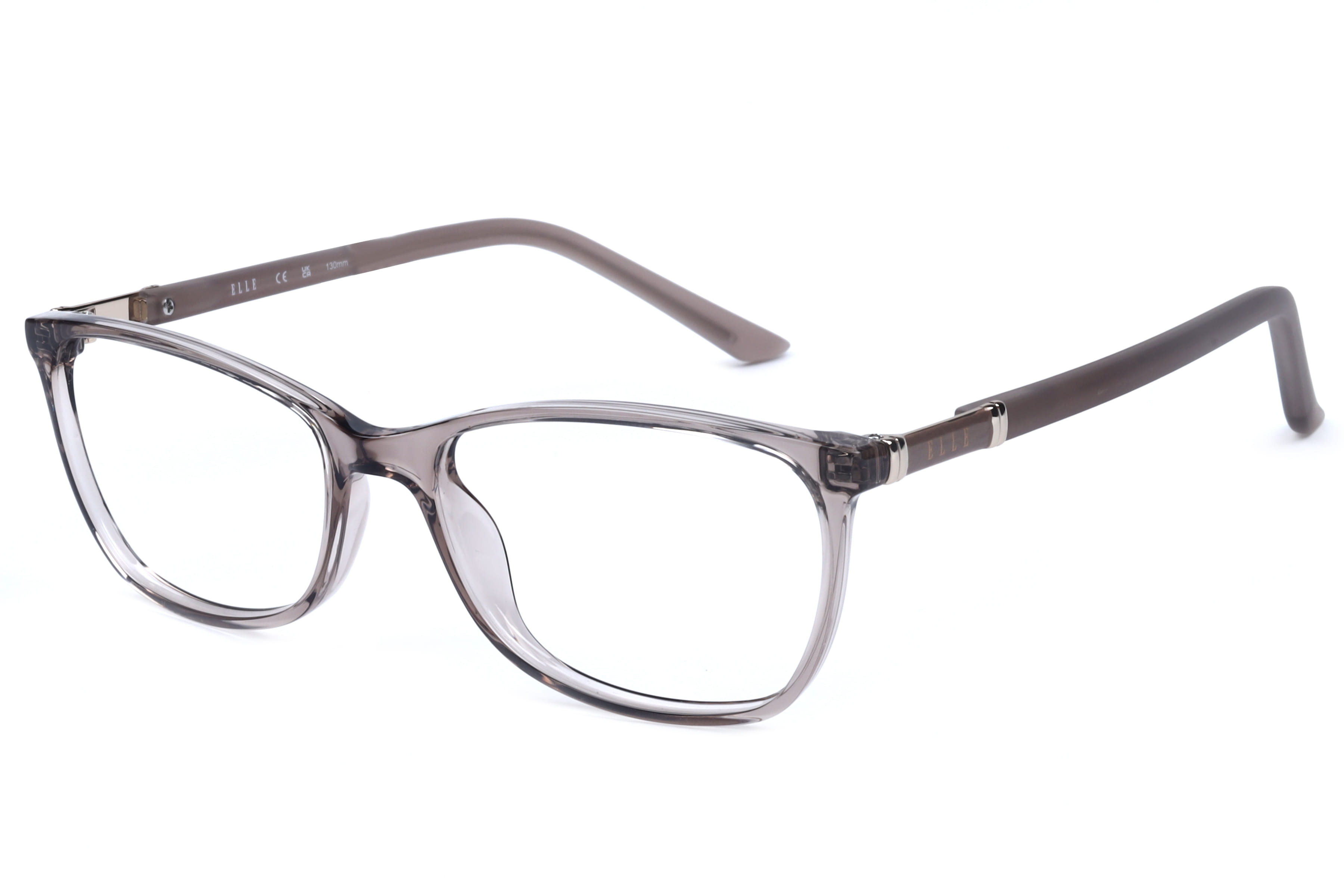 Elle EL 13409 Frame Transparent Brown Female Full Shell — Transparent Brown frame
