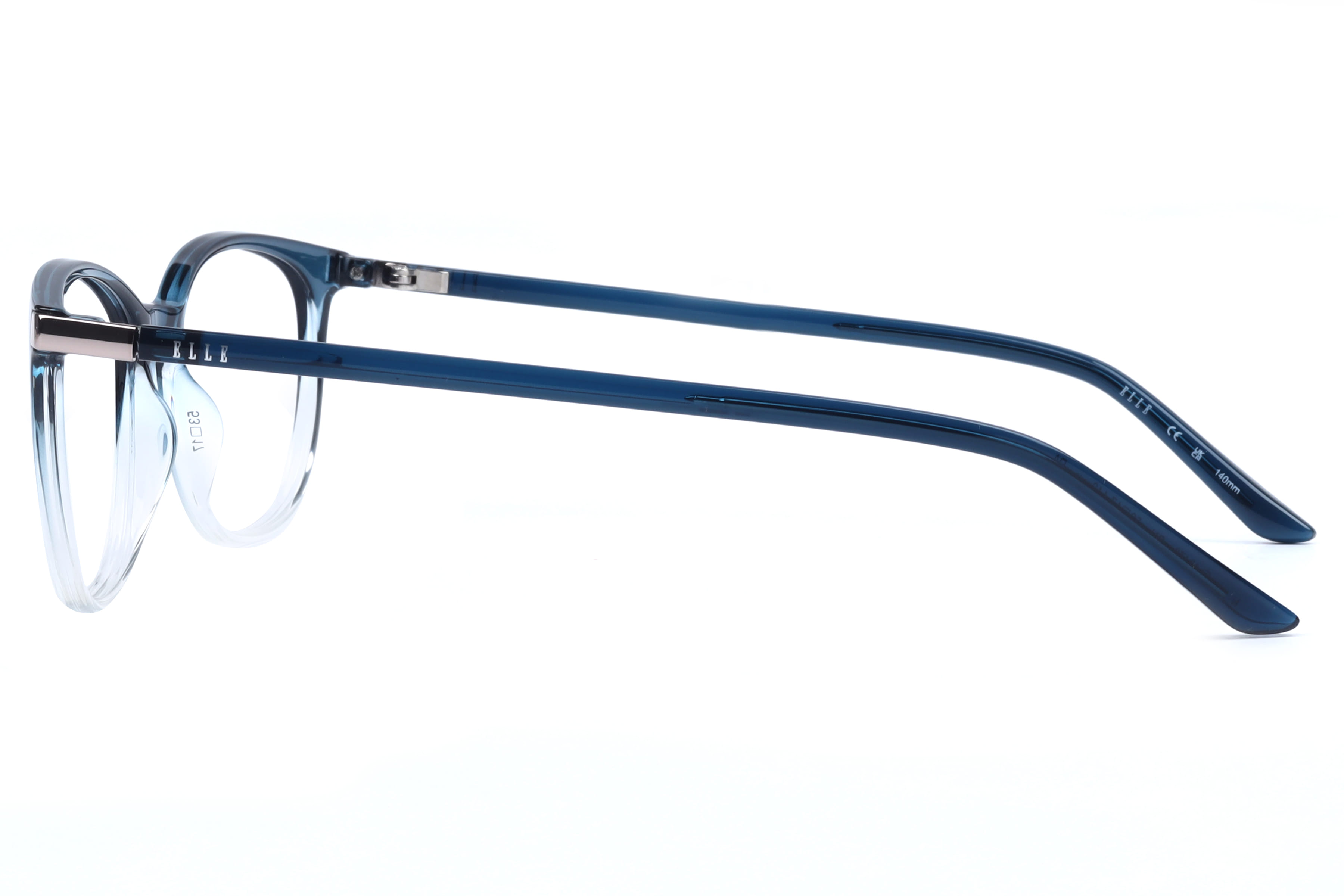 Elle EL 13473 Frame Transparent Green Female Full Shell Frame — Transparent Green frame — view 3