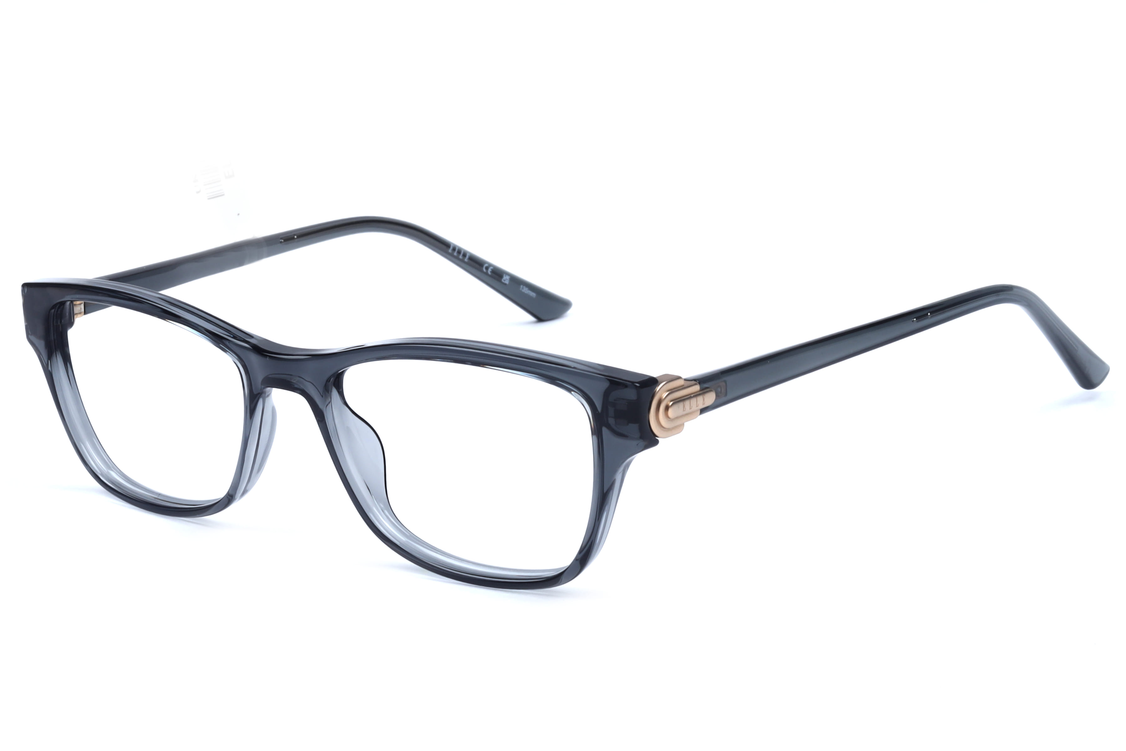 Elle EL 13559 Frame Transparent Grey Female Full Shell Frame — Transparent Grey frame — view 1