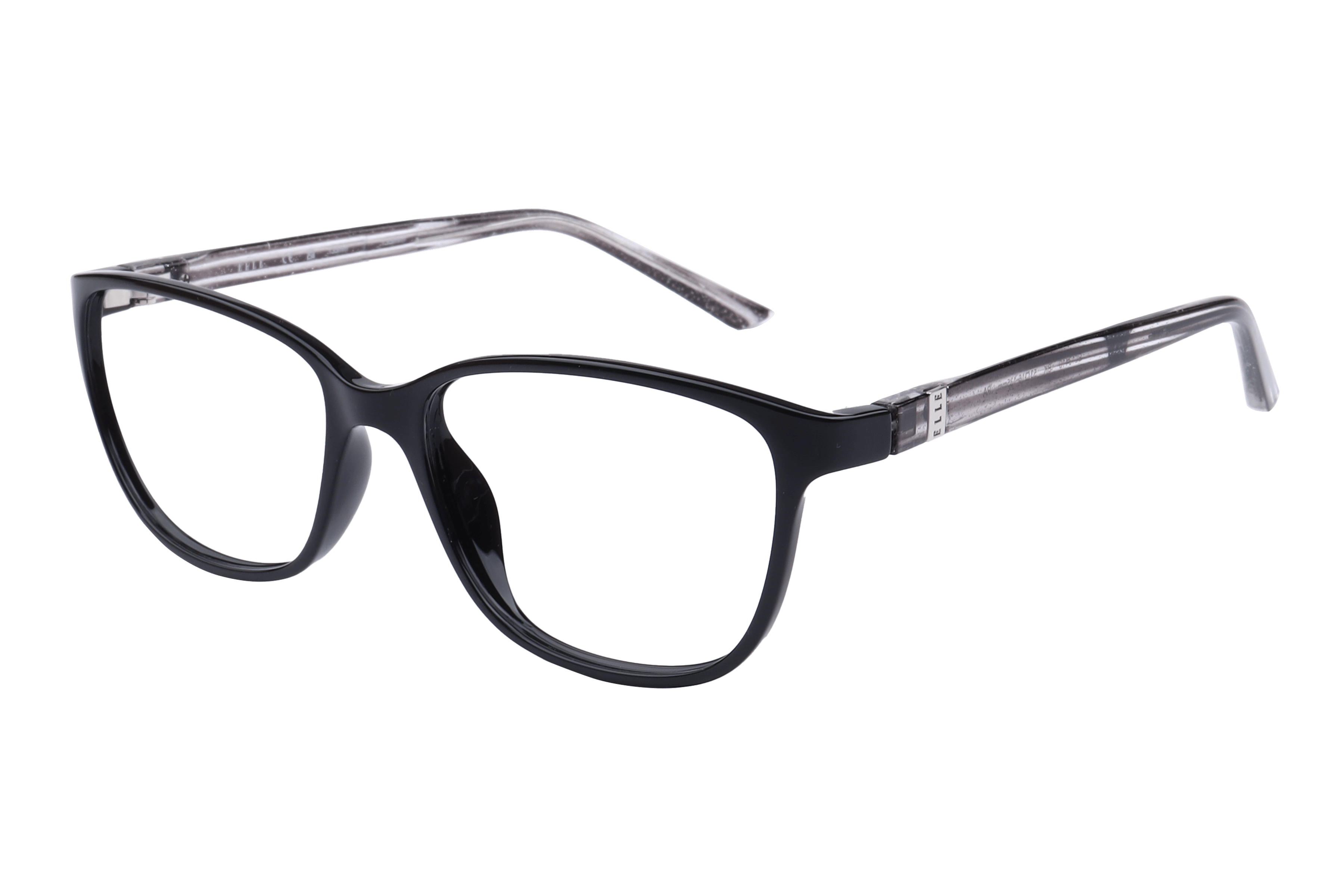 Elle EL13410 Frame Black Female Full Shell Frame — Black frame — alternate view