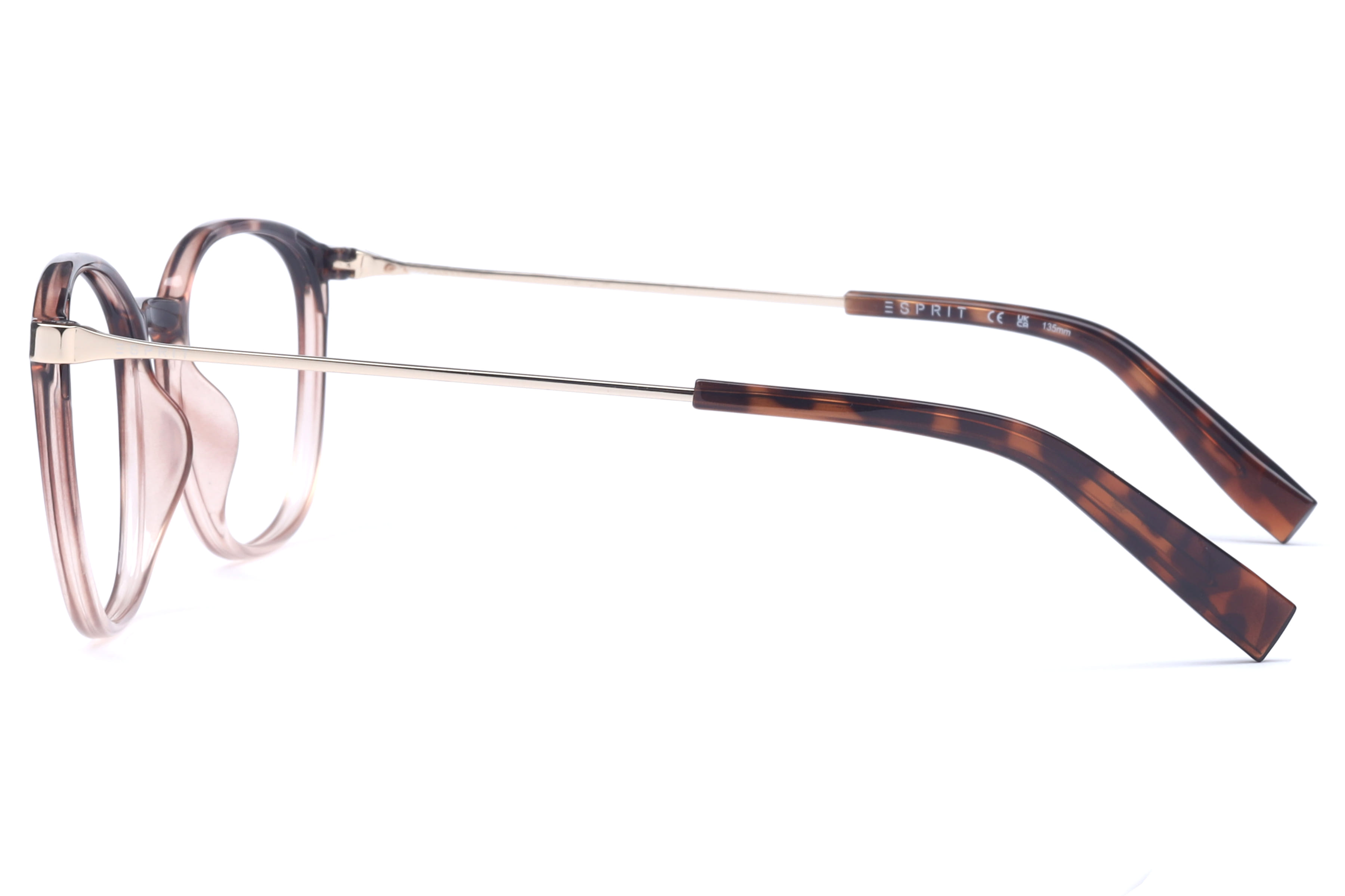 Esprit ET 33462 Frame Tortoise Unisex Full Metal Frame — Tortoise frame — view 3